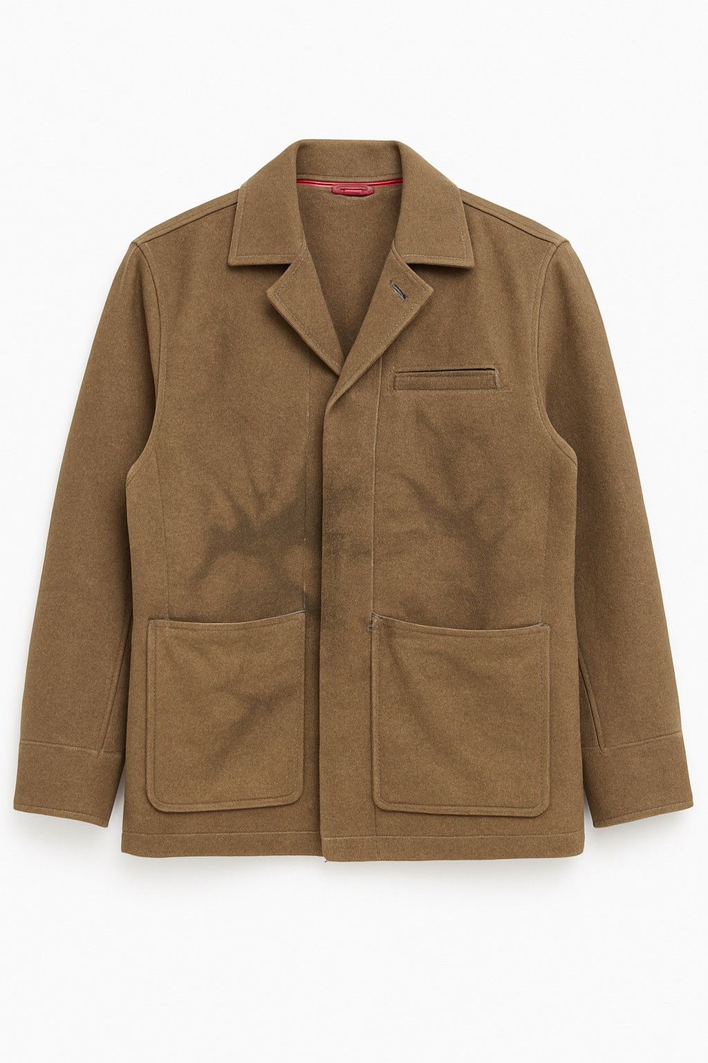 Vintage Japanese Wool Blend Field Jacket Brown Olive Workwear Style Size US M / EU 48-50 / 2 - 1 Thumbnail