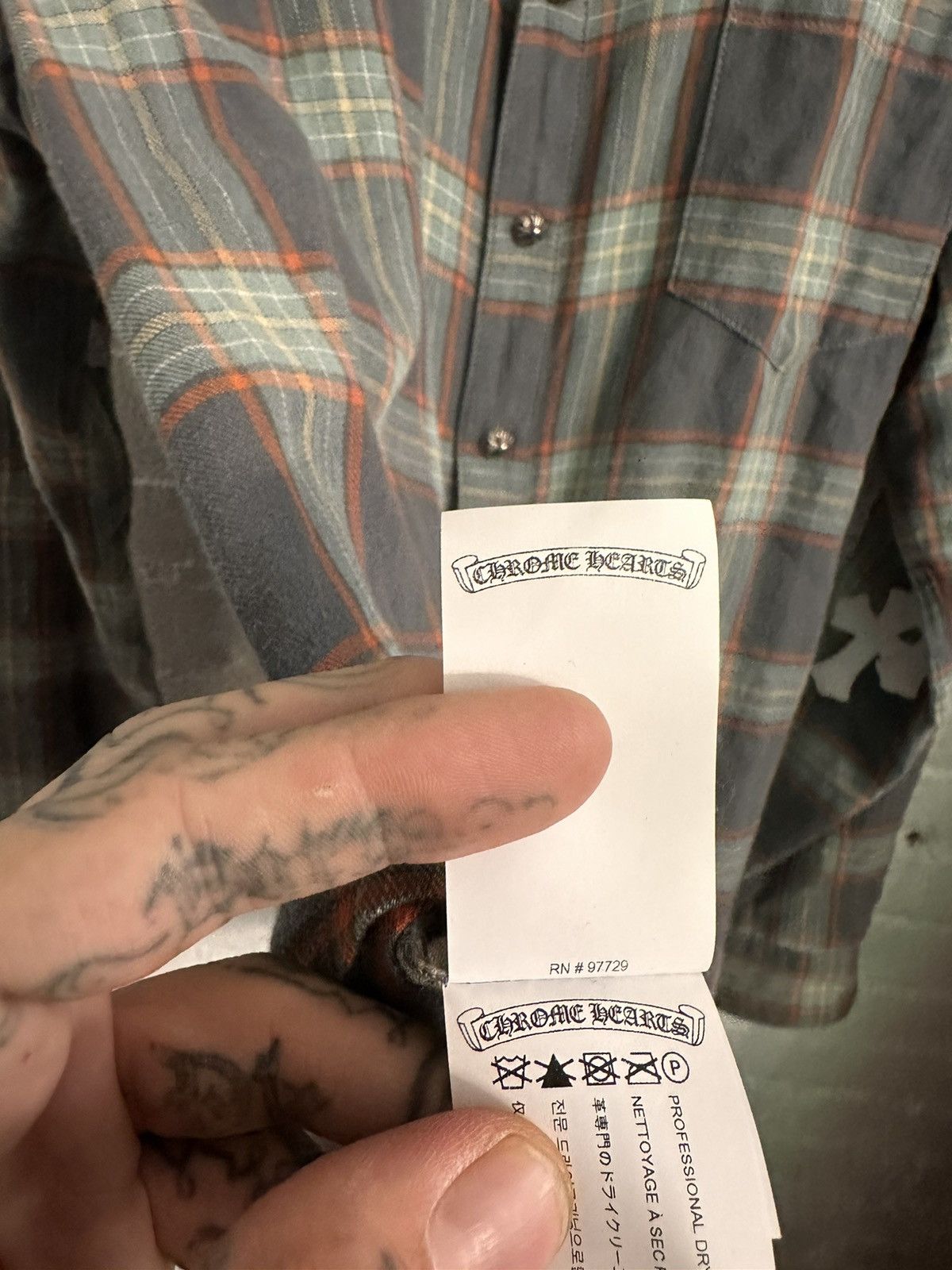Chrome Hearts Chrome Hearts 1:1 FLOODED Cross Patch Shirt Size US L / EU 52-54 / 3 - 13 Thumbnail