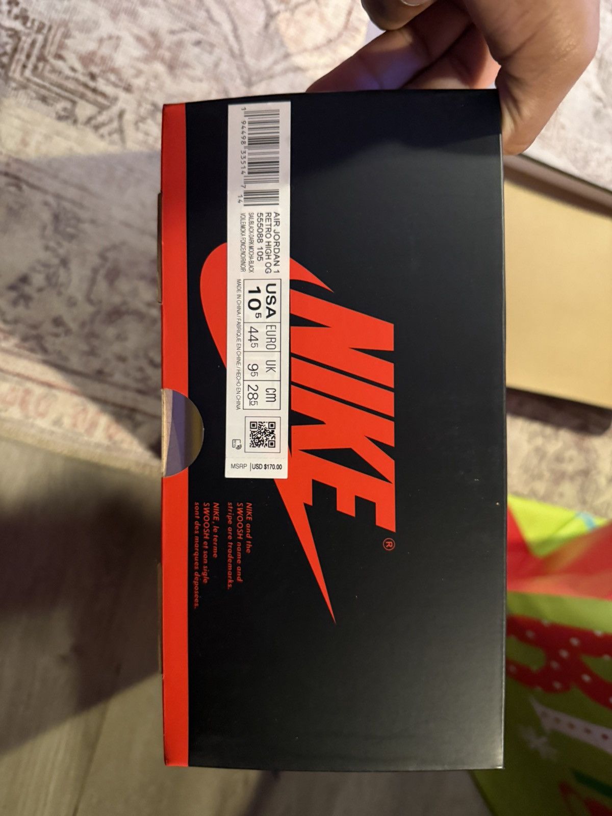 Jordan Brand Nike Air Jordan 1 Retro High OG "Dark Mocha" Size US 10.5 / EU 43-44 - 2 Thumbnail
