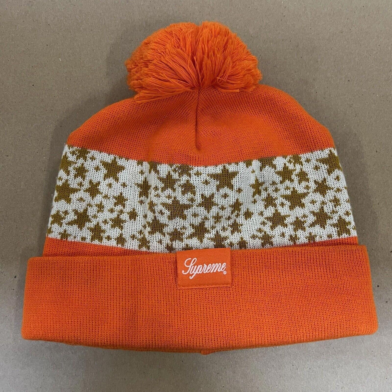 Supreme FW03 Supreme Nike SB Dunk Stars Beanie Hat Orange 2003 Size ONE SIZE - 1 Thumbnail