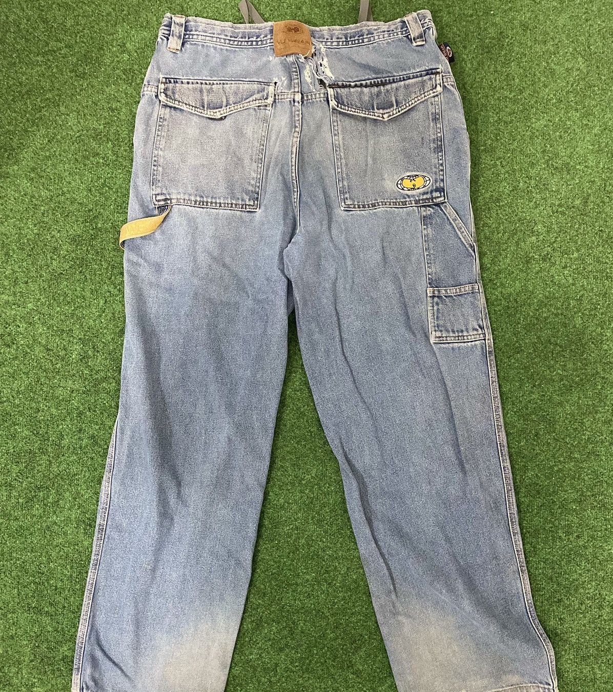 Vintage × Wu-Tang Clan Crazy WuWear Baggy Carpenter Denim with Amazing Faded Size US 32 / EU 48 - 2 Thumbnail