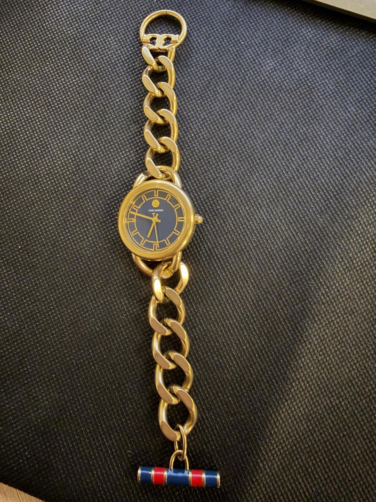 Other TORY BURCH Ravello Women's Gold Watch, Navy Blue Dial Size ONE SIZE - 7 Thumbnail