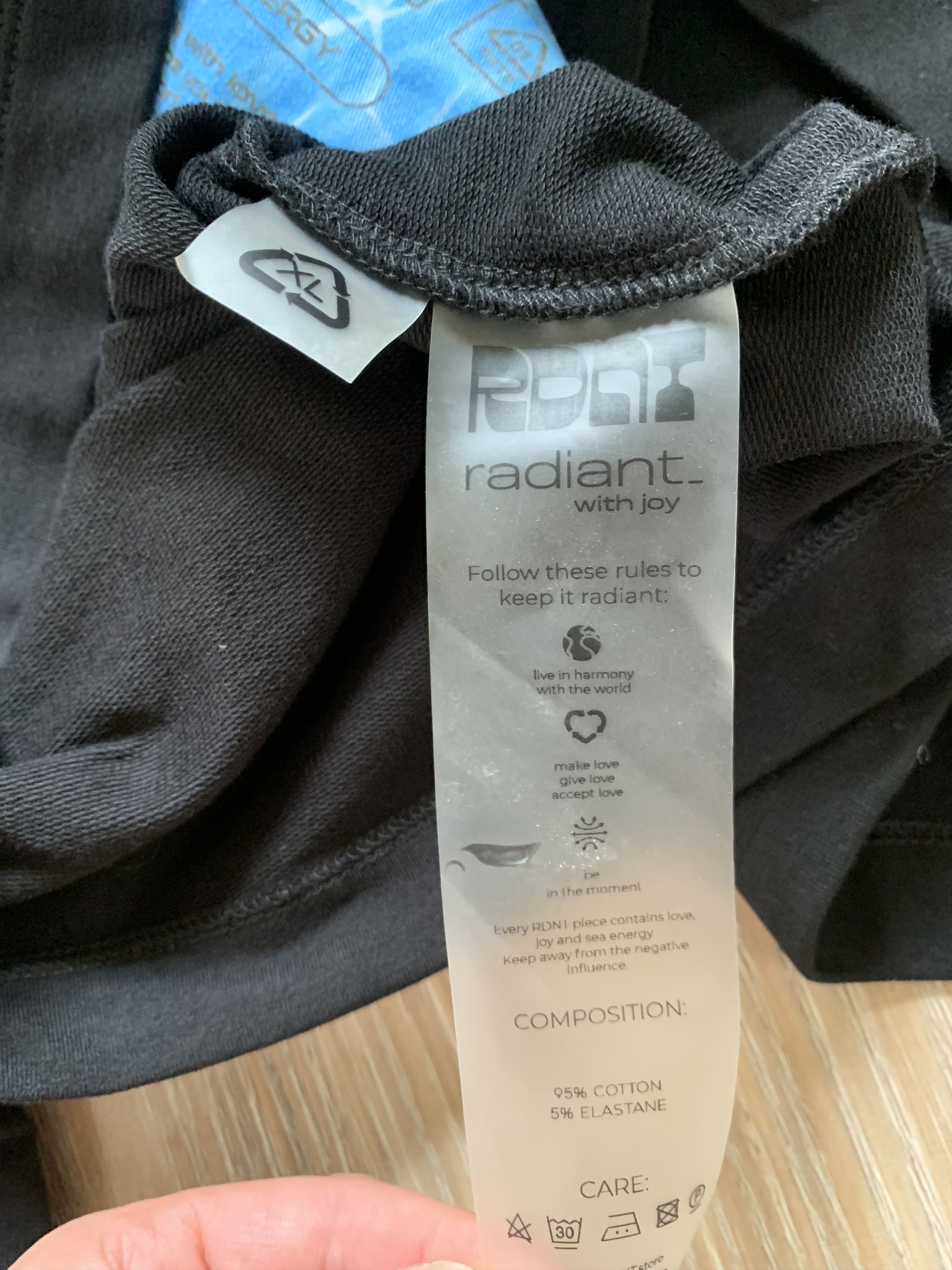 Other Radiant Oversized Black Cotton Printed T Shirt Size US XL / EU 56 / 4 - 10 Thumbnail