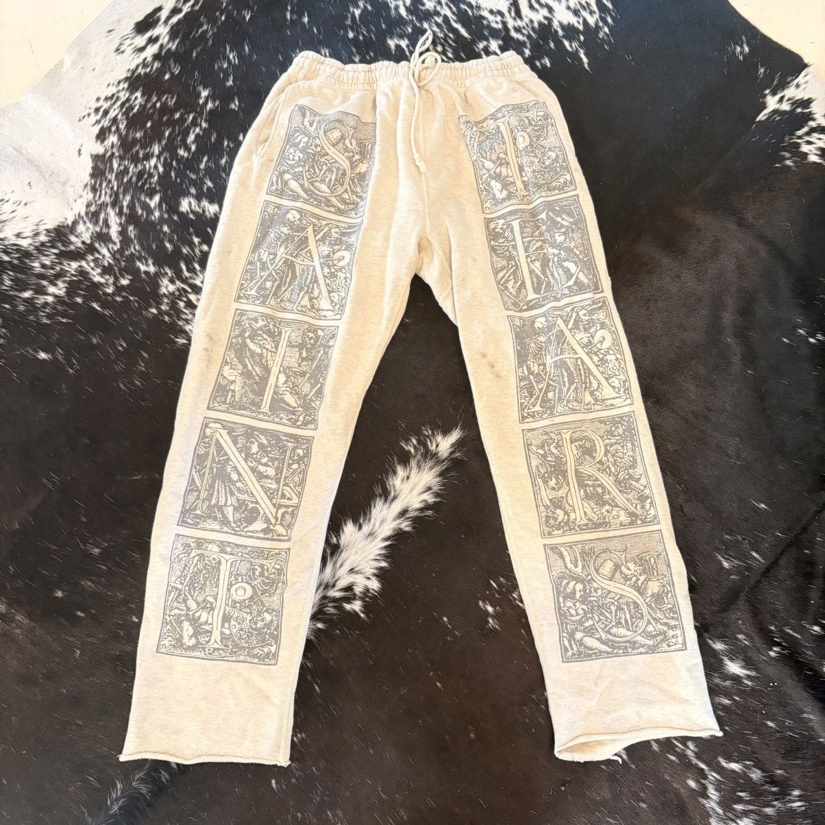 DENIM TEARS × Saint Michael Saint Michael X Denimtears Mural Sweatpants Size US 40 / EU 56 - 1 Thumbnail