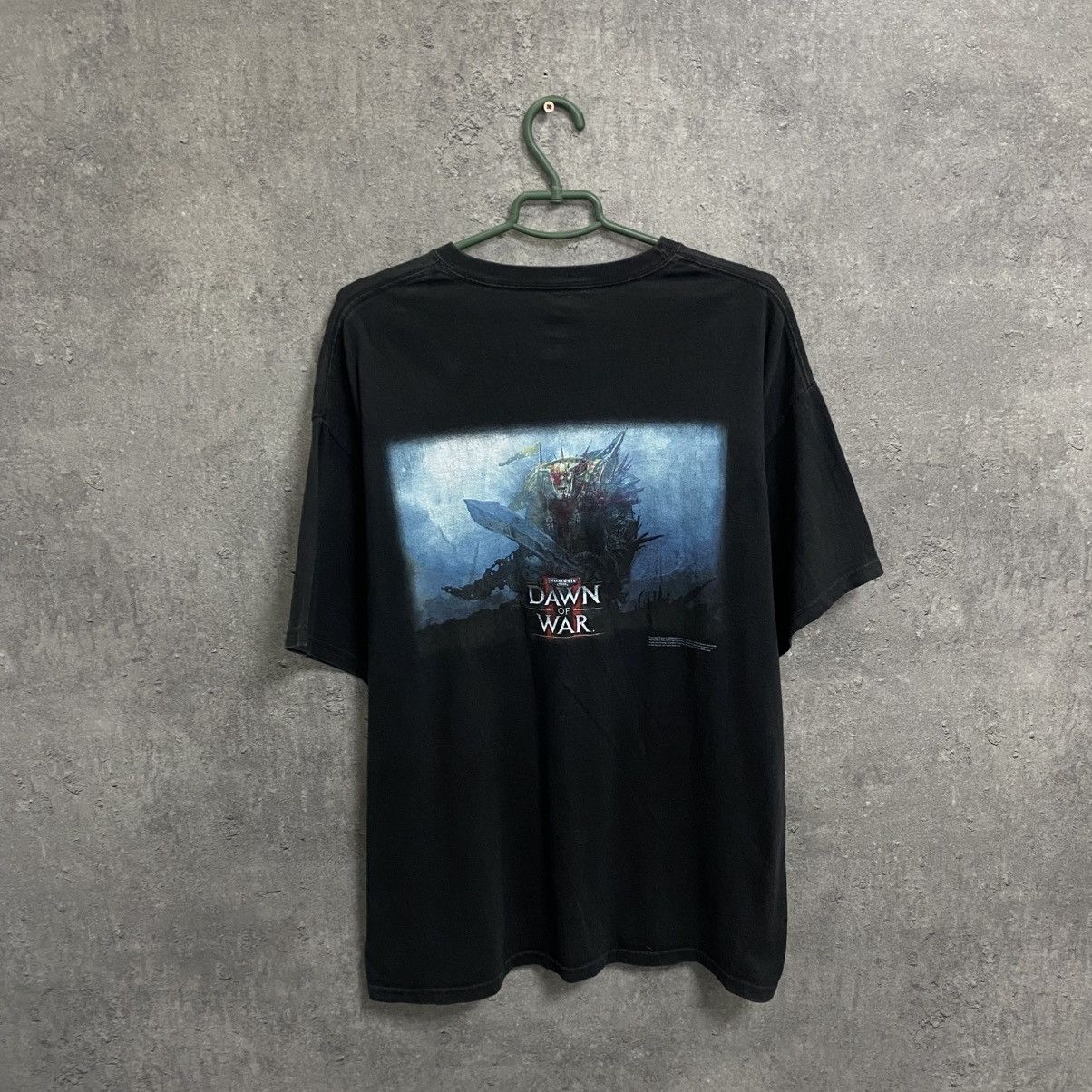 Vintage Vintage Warhammer 40000 Dawn Of War Promo Game Black T-Shirt Size US XL / EU 56 / 4 - 1 Thumbnail