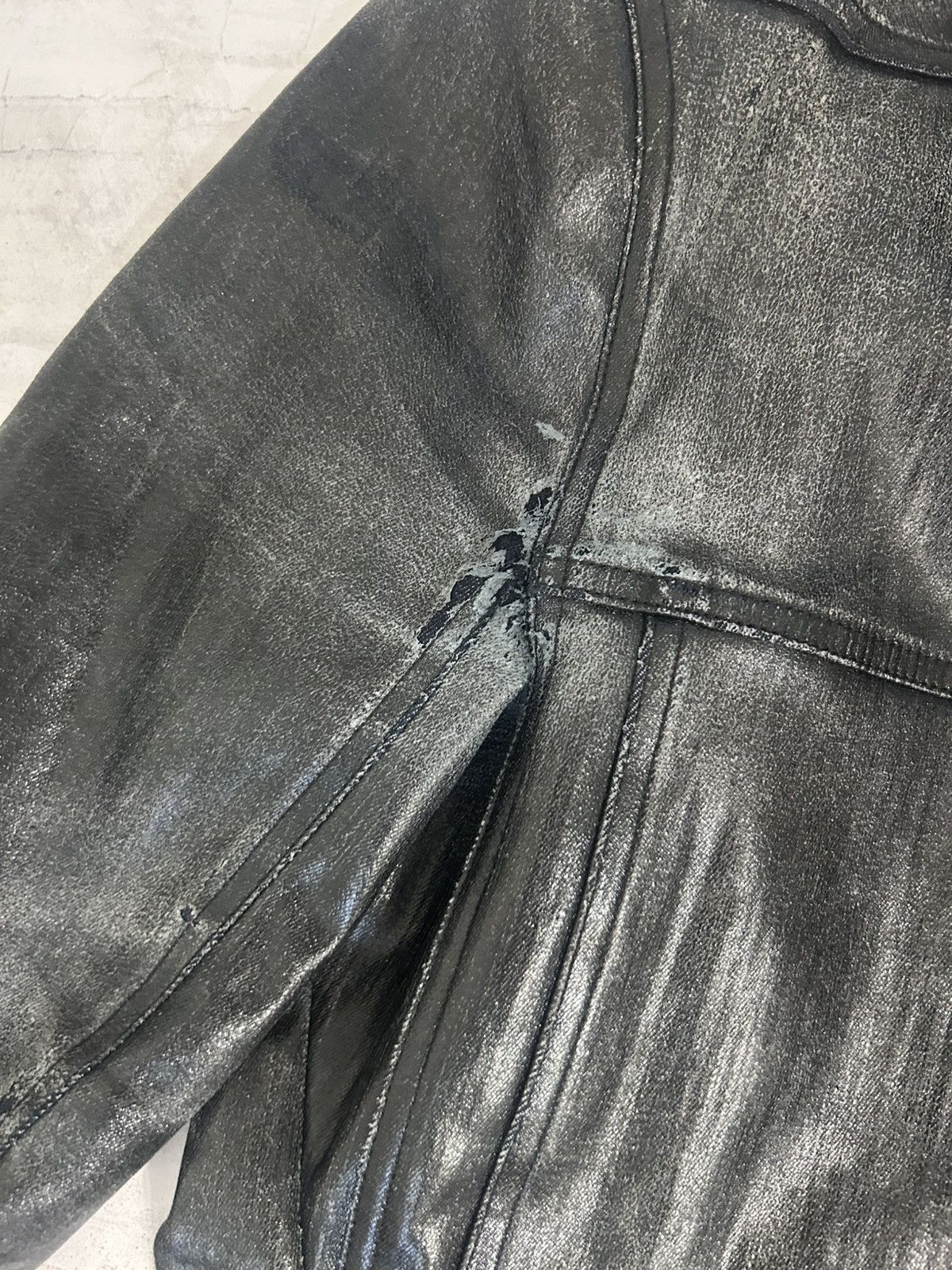 Rick Owens Rick Owens SAMPLE Heavy Wax Trucker Jacket Size US S / EU 44-46 / 1 - 6 Thumbnail