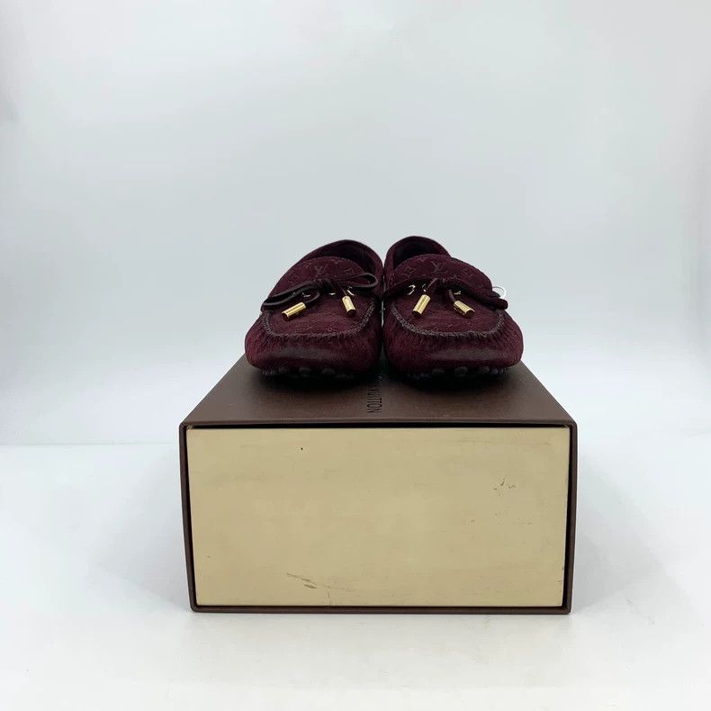 Louis Vuitton Louis Vuitton Burgundy logo presbyopic full print lace-up Size US 5.5 / IT 35.5 - 8 Thumbnail