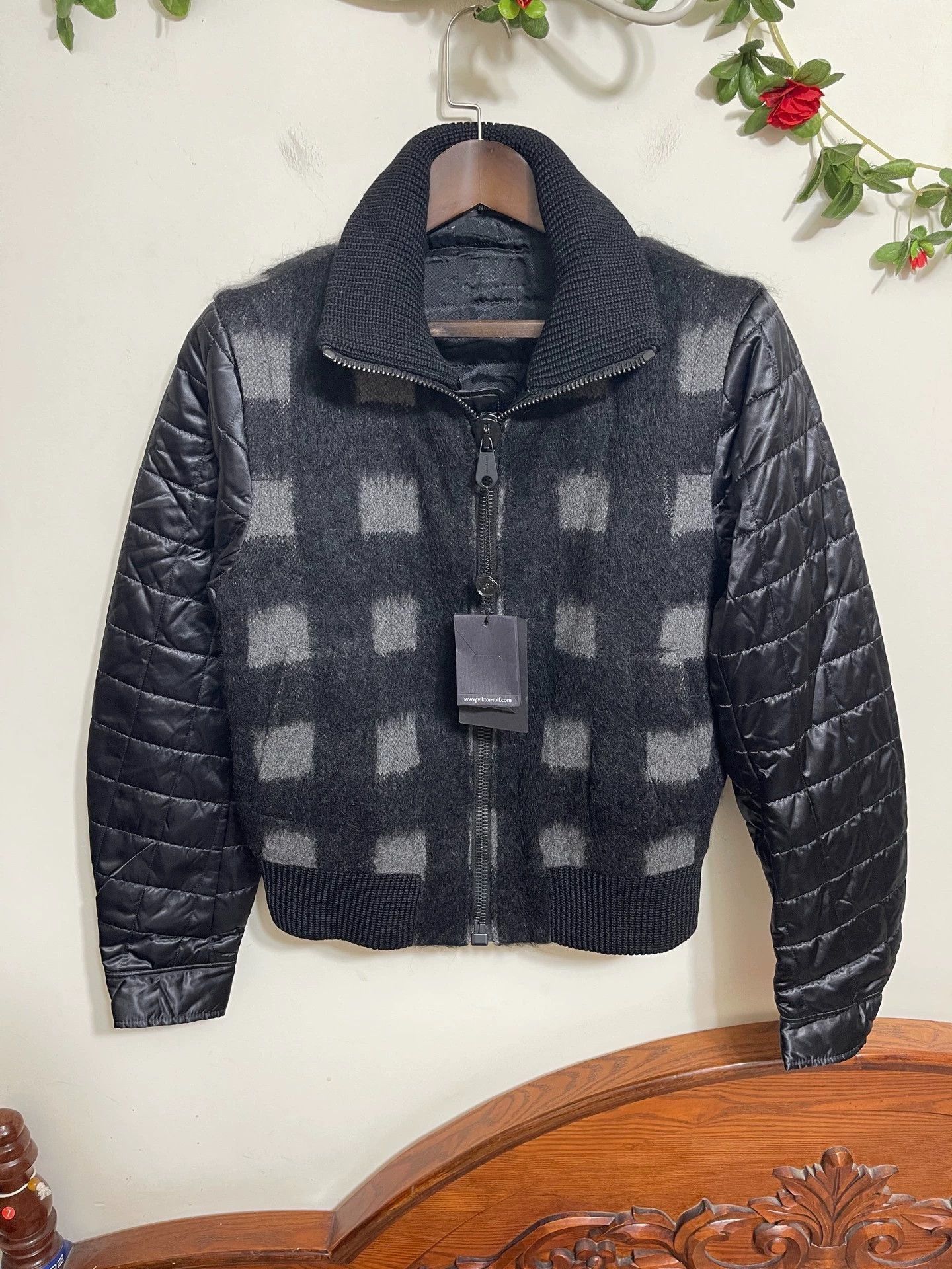 Viktor & Rolf Multi Check Pattern Quilted Sleeve er Jacket M Size US XXS / EU 40 - 1 Thumbnail