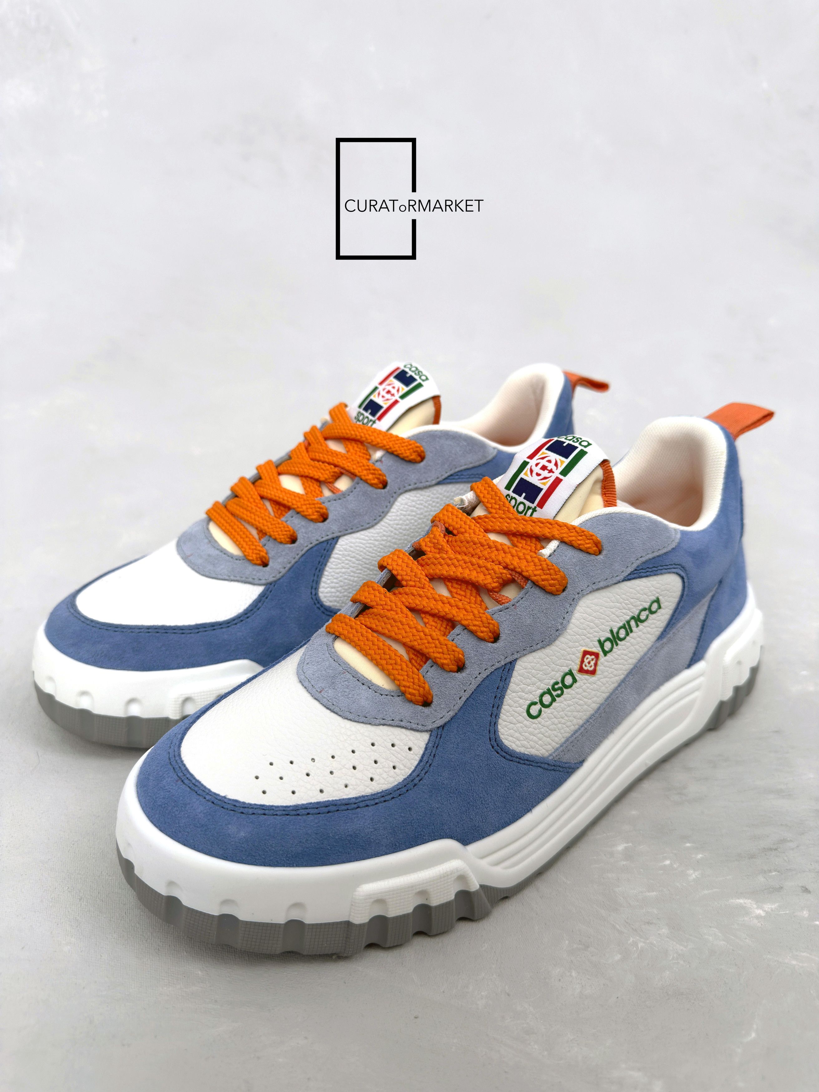 Casablanca EU41 Court Leather Suede Embroidered Patch Classic Logo FW25 Size US 8 / EU 41 - 1 Thumbnail