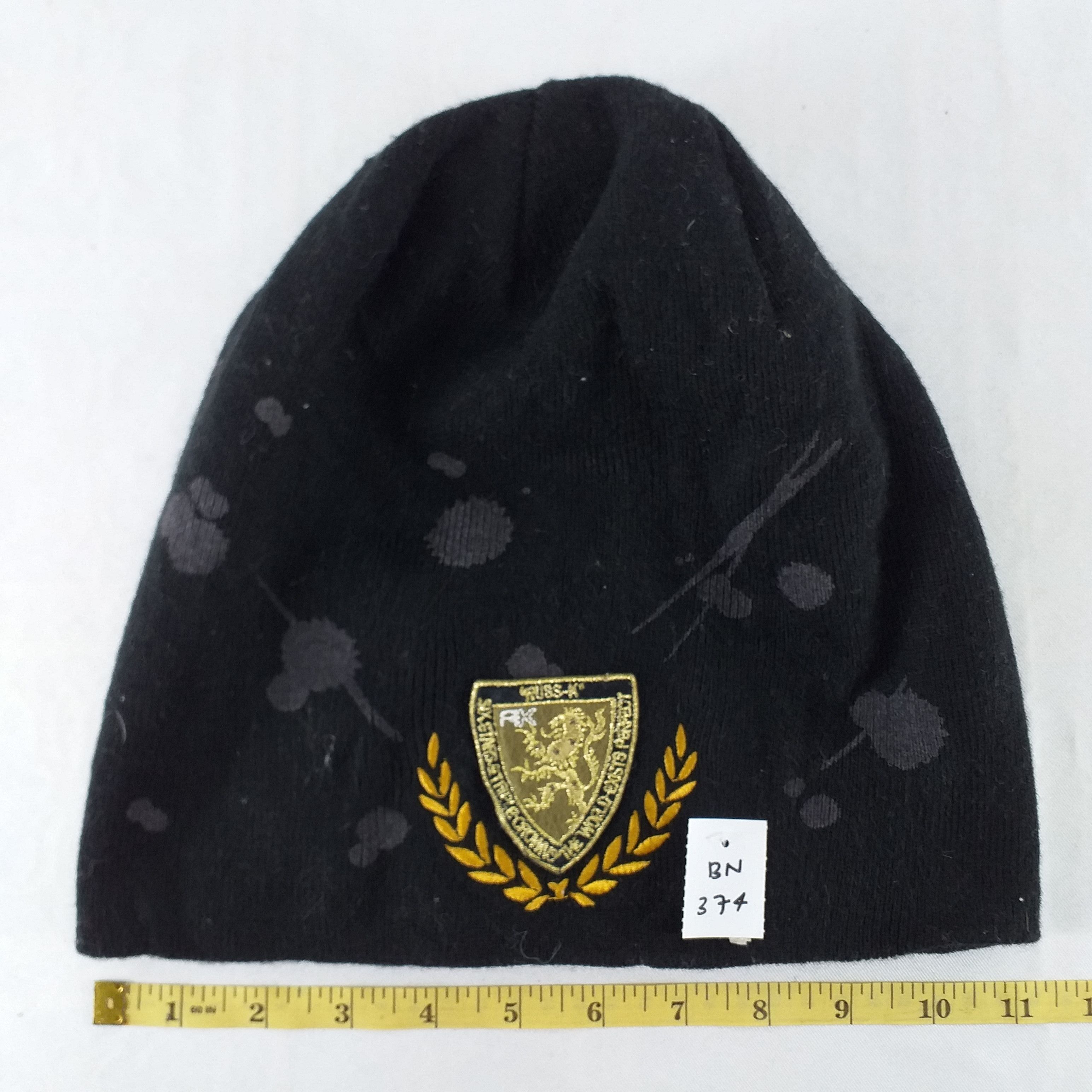 Japanese Brand Russ K Embroidery Snow Cap Hat Beanie -BN374 Size ONE SIZE - 4 Thumbnail