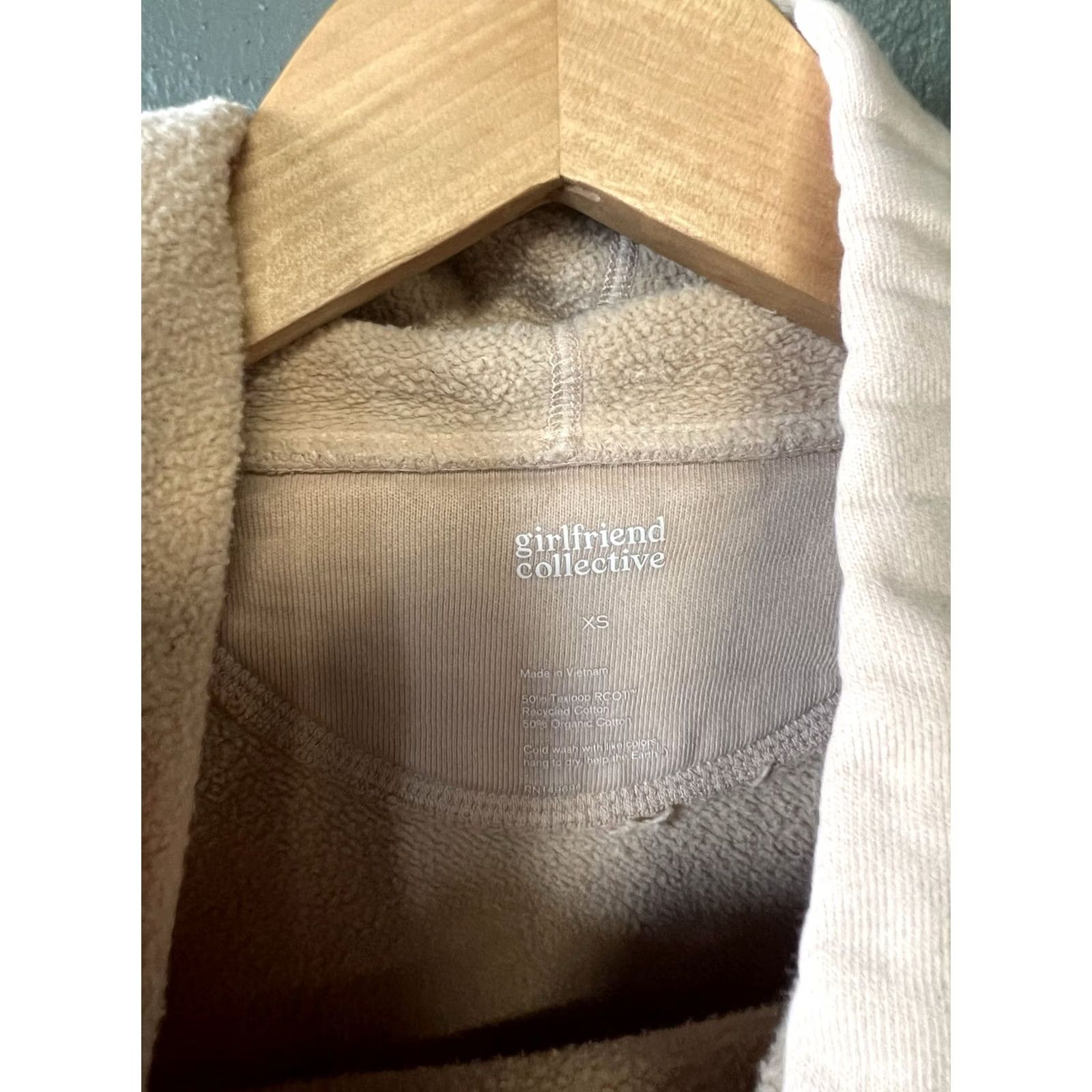 Girlfriend Collective Girlfriend Collective Womens Peach Pullover Hooded Athletic Sweater XS Size XS / US 0-2 / IT 36-38 - 3 Thumbnail