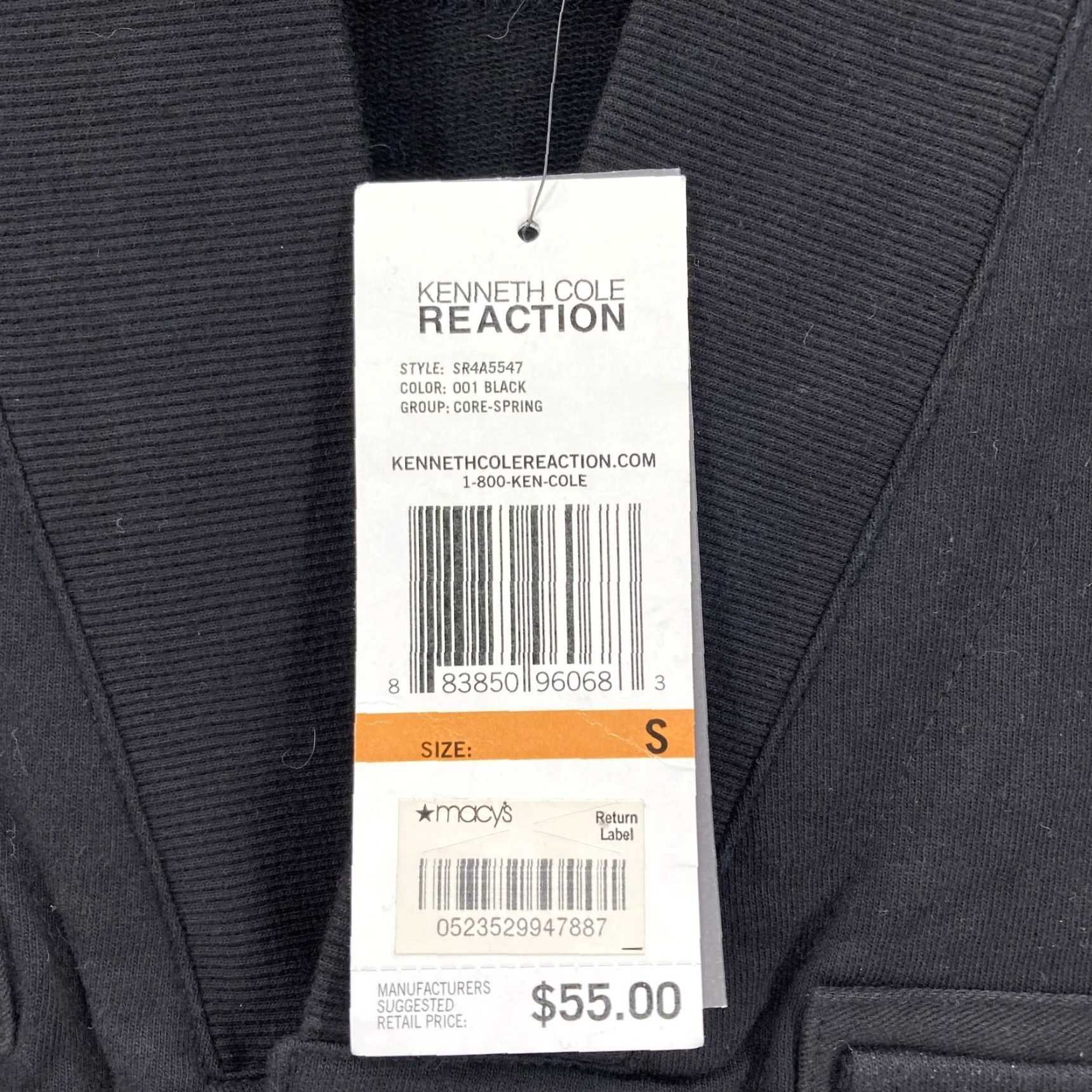 Kenneth Cole Kenneth Cole Reaction Jacket Mens Small Black Bomber Chest Pockets Knit Casual Size US S / EU 44-46 / 1 - 4 Thumbnail