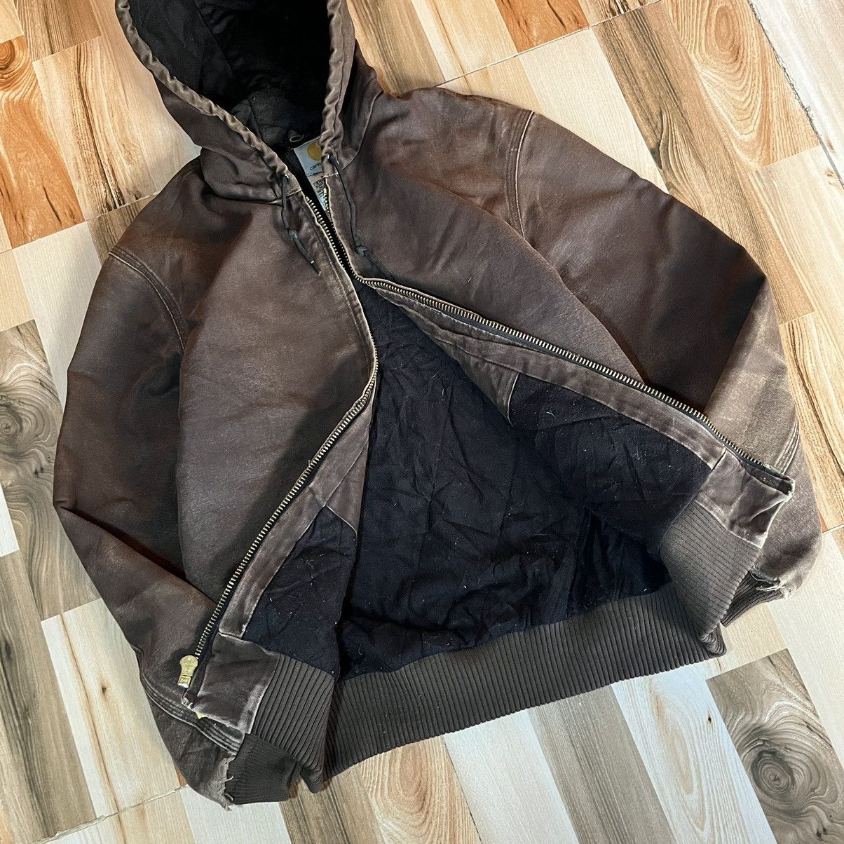 Carhartt Crazy Vintage Faded Carhartt Hooded Jacket Size US S / EU 44-46 / 1 - 5 Thumbnail