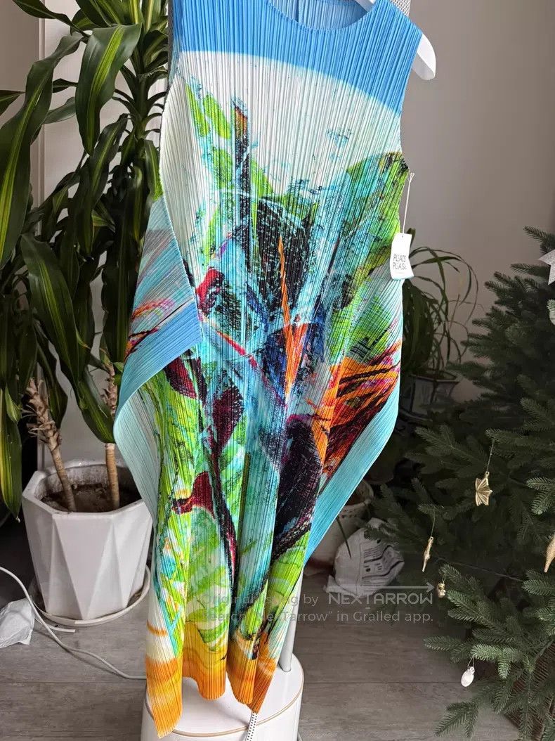 Issey Miyake Issey Miyake Color-block Dress Size L / US 10 / IT 46 - 2 Thumbnail