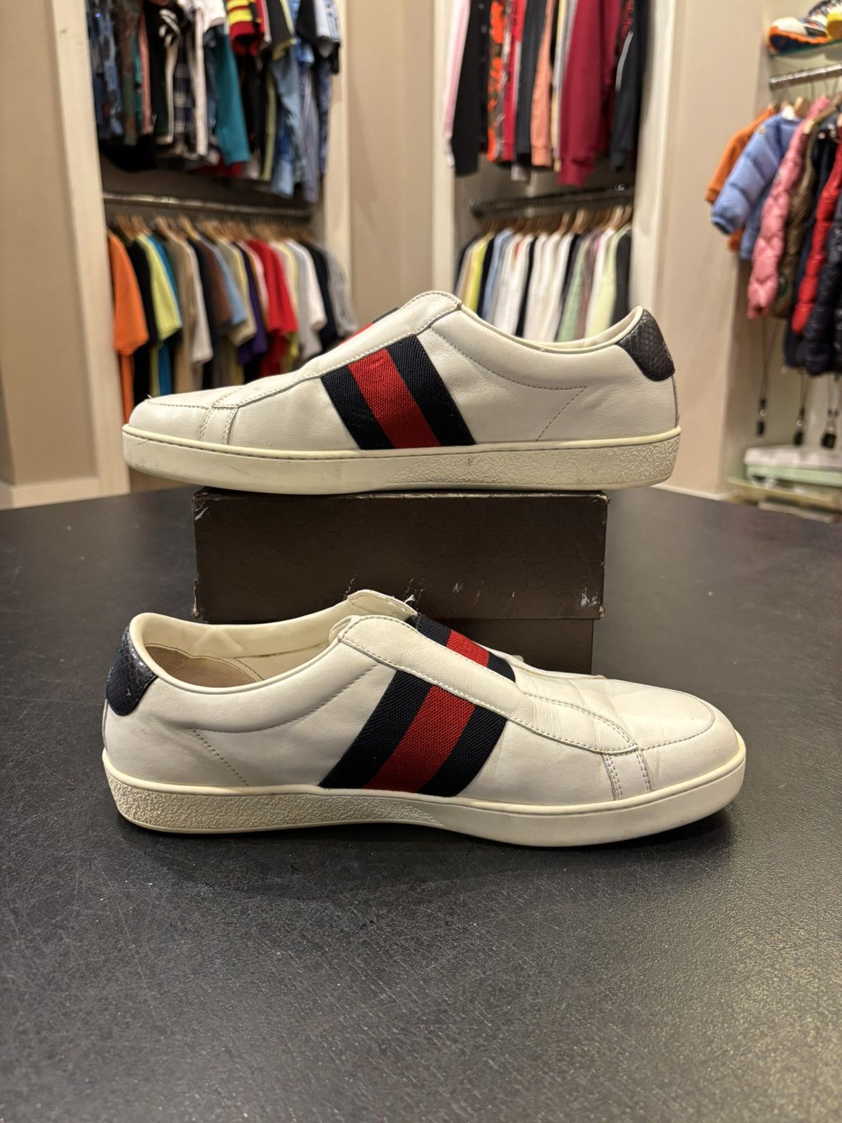 Gucci Gucci Slip On Low Sneakers Size US 8.5 / EU 41-42 - 2 Thumbnail