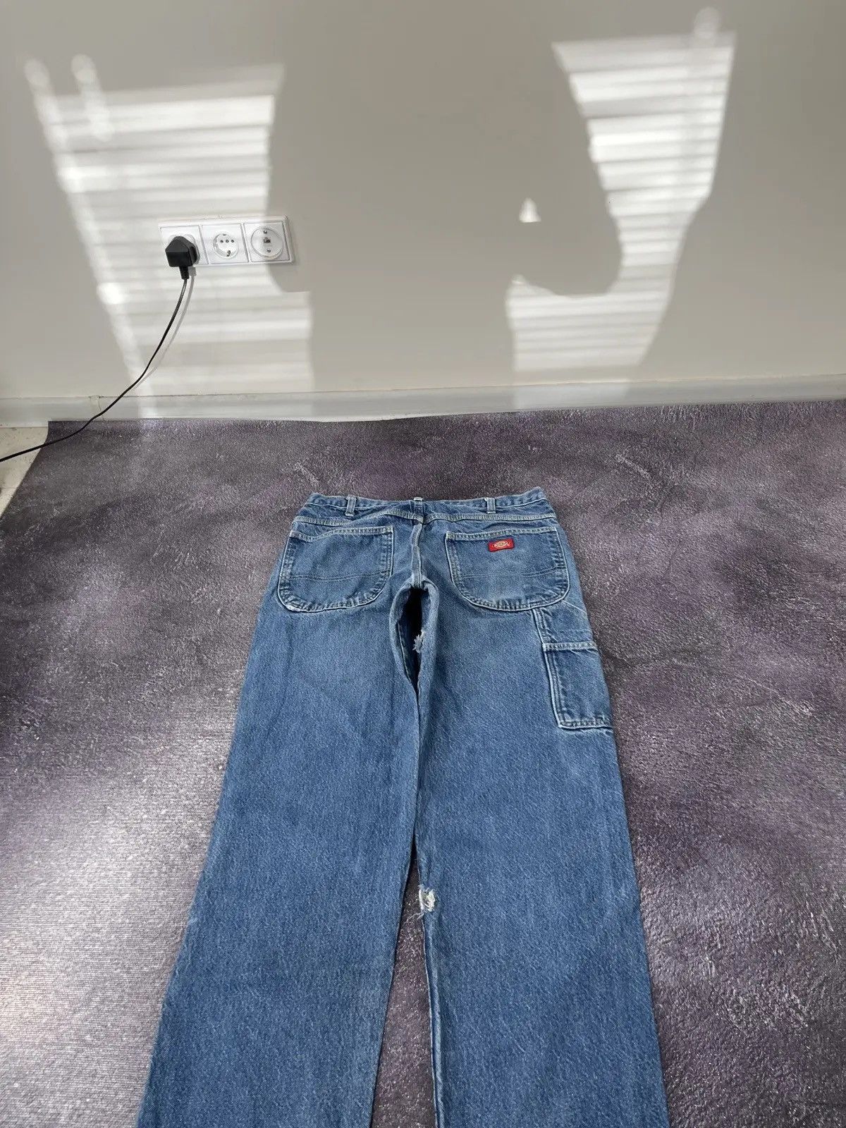 Dickies × Vintage Vintage Dickies USA Faded Blue Work Denim Hype Baggy Jeans Size US 33 - 4 Thumbnail
