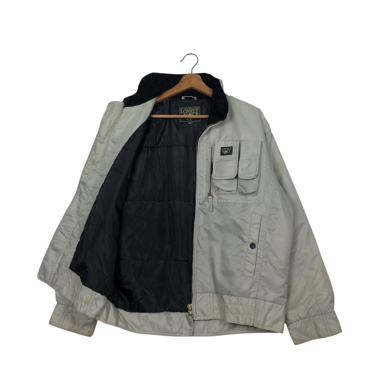 Japanese Brand 📌Vintage Bomber Jacket Tactical Design Lonely Wolf Size US M / EU 48-50 / 2 - 11 Thumbnail