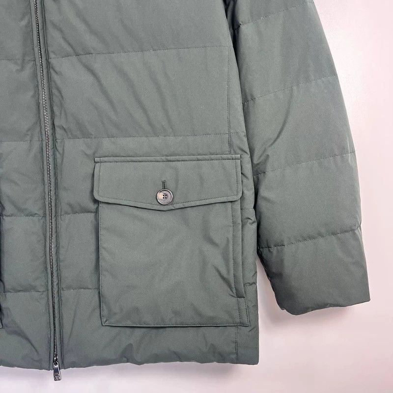 Corneliani Corneliani Circle Down Jacket Hooded Green Mens Size XXL Size US XXL / EU 58 / 5 - 3 Thumbnail