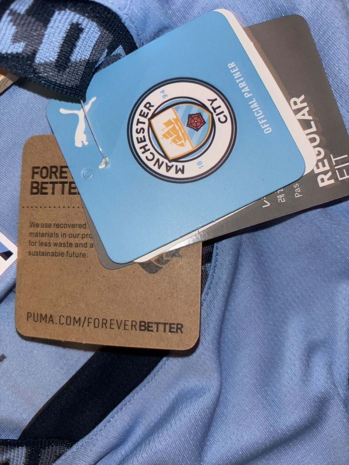 Puma Haaland Manchester City Soccer Jersey Size M Size US M / EU 48-50 / 2 - 5 Thumbnail
