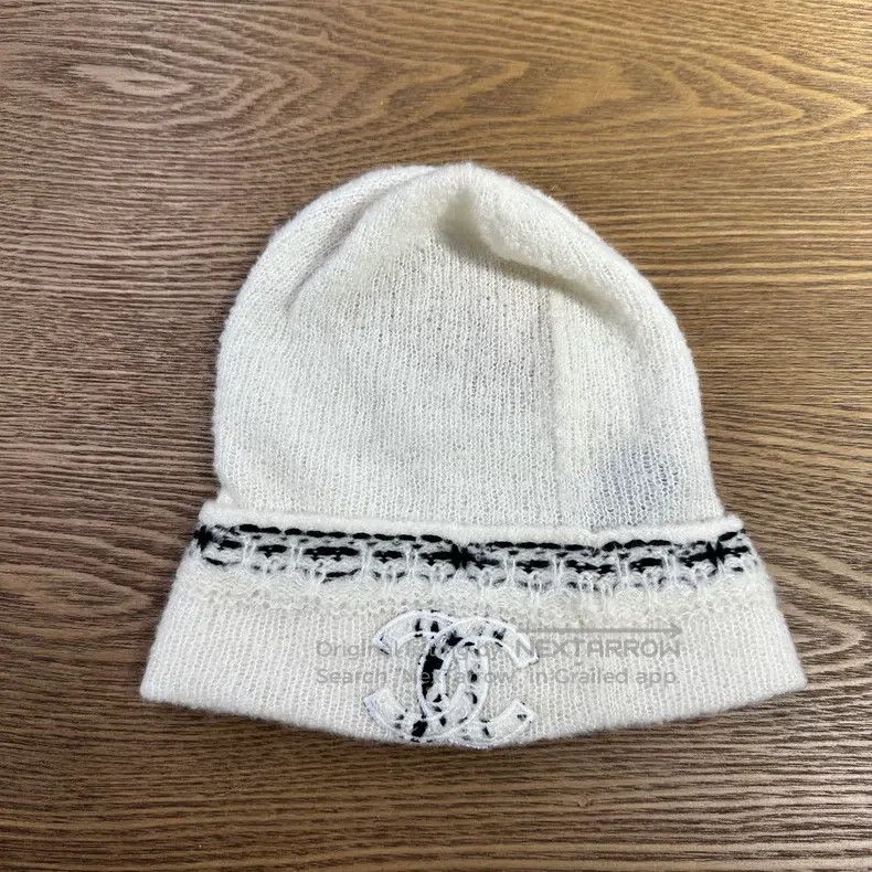 Chanel Chanel Embroidered Logo Cashmere Line Cap Size ONE SIZE - 1 Thumbnail