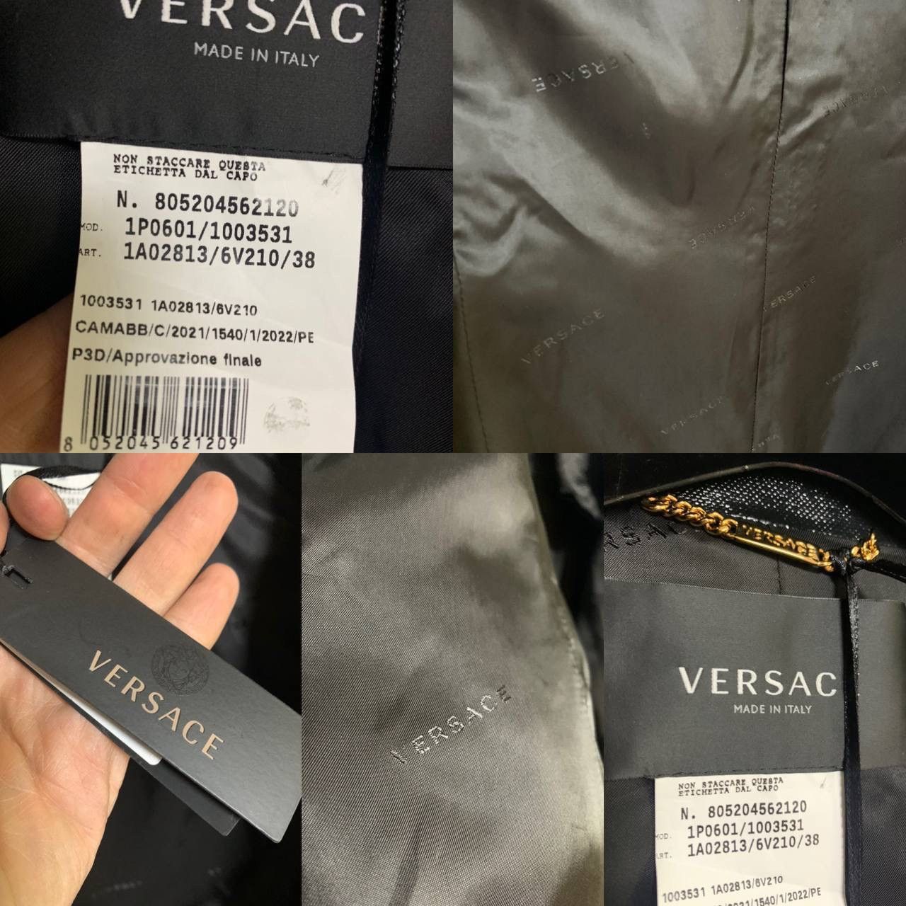 Versace Versace Jacket Fur Multicolor Medusa Logo Size:42 Size M / US 6-8 / IT 42-44 - 10 Thumbnail