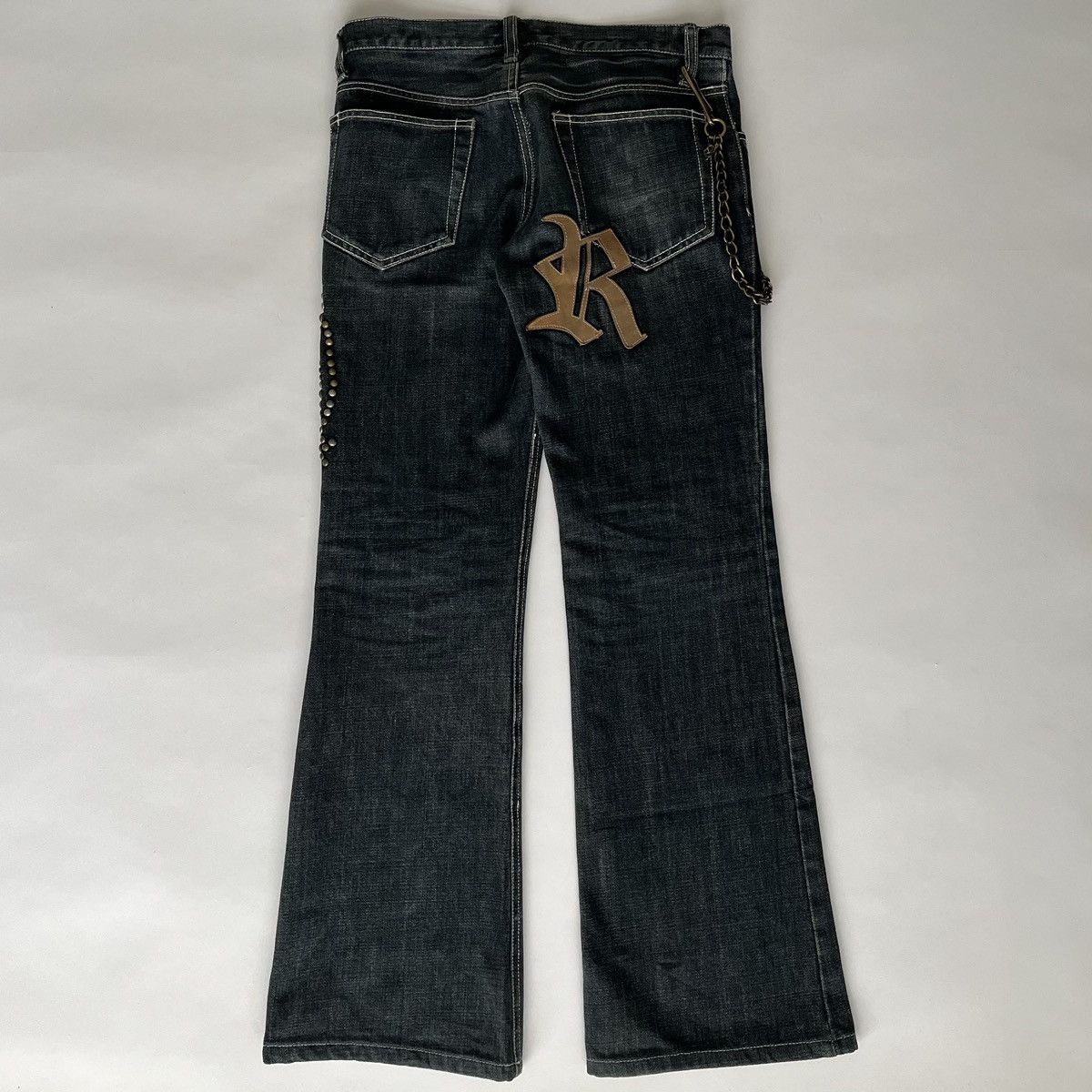 Yasuyuki Ishii Yasuyuki Ishii 2000's Studded Gem 'Rocaille' Jeans Size US 29 - 2 Thumbnail