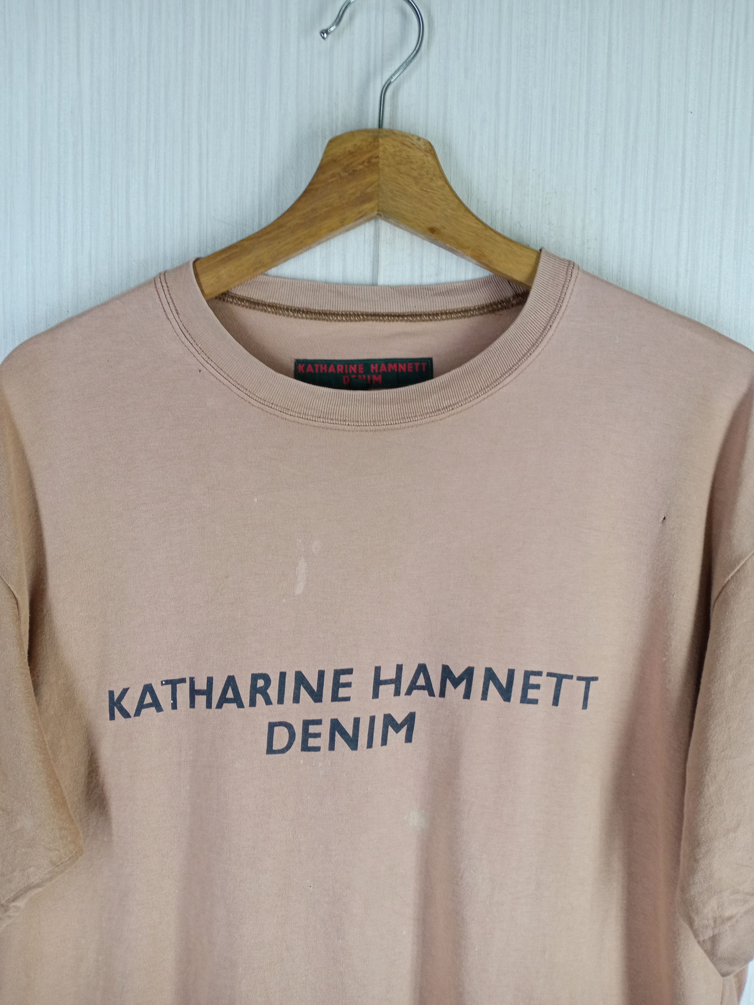 Katharine Hamnett London Rare Vintage Katharine Hamnett Denim Tshirt Size US M / EU 48-50 / 2 - 3 Thumbnail