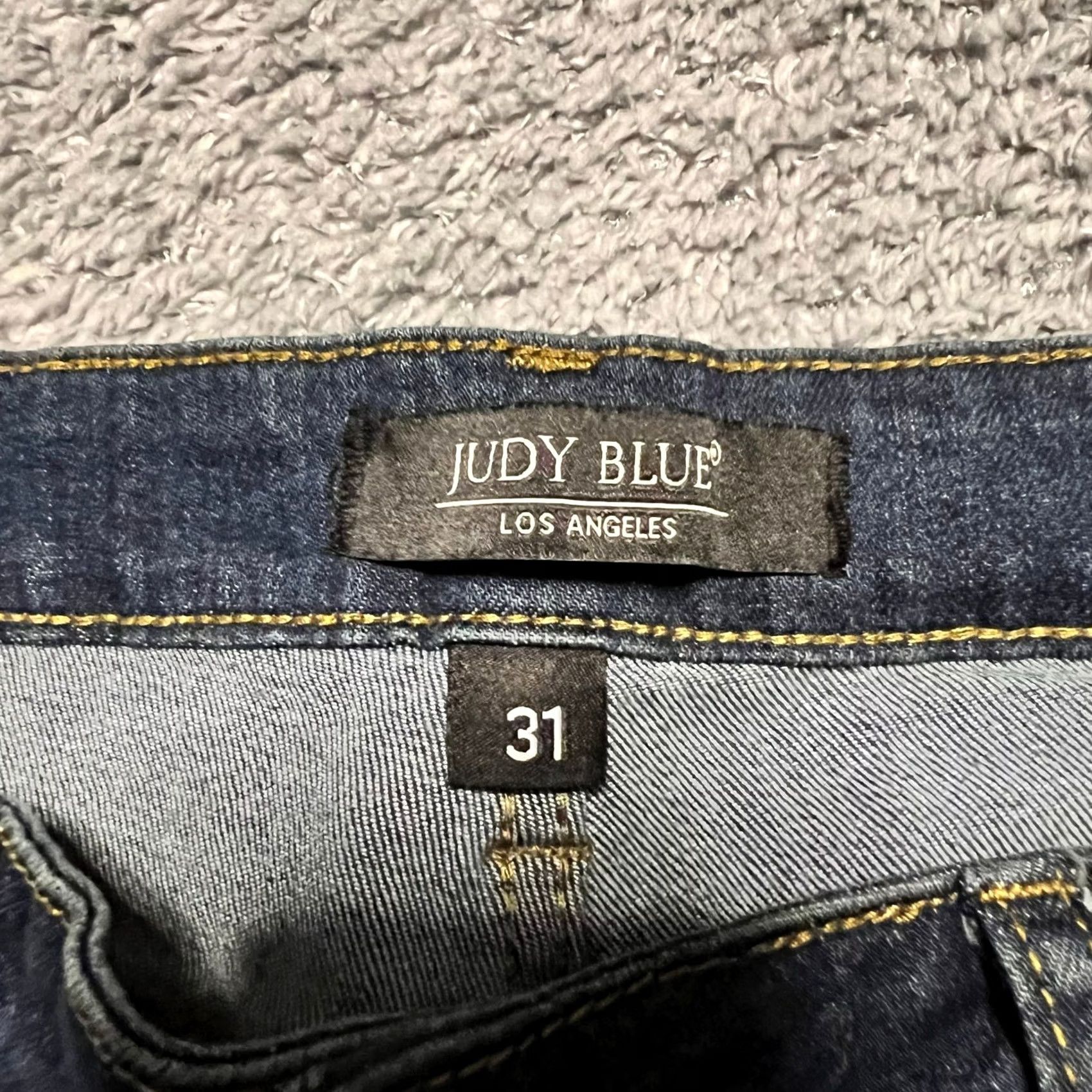 Denime Judy Blue Jeans Womens 31 Relaxed Straight Dark Cropped Denim Pants Womens 31 Blue Cropped Jeans? Size 24" / US 00 / IT 34 - 5 Thumbnail