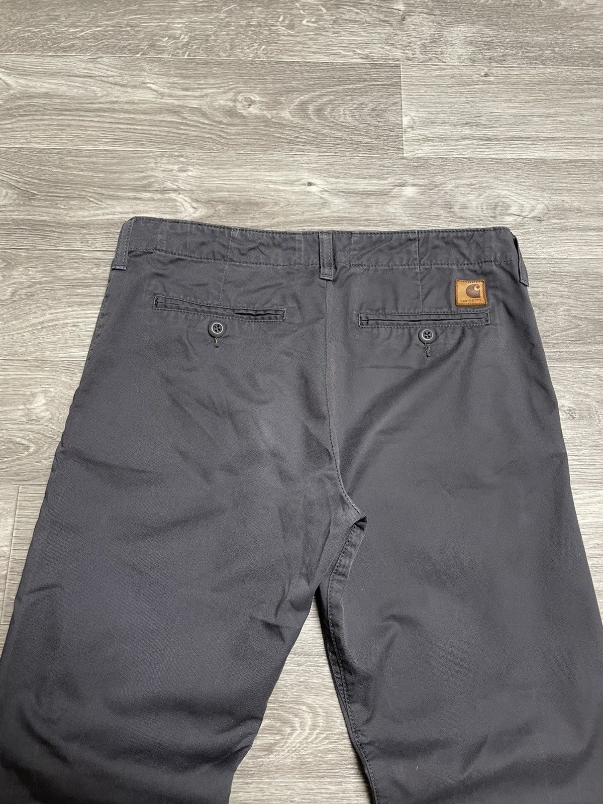 Carhartt Vintage Carhartt Gray Club Pants Leather Logo 32/32 Size US 32 / EU 48 - 9 Thumbnail