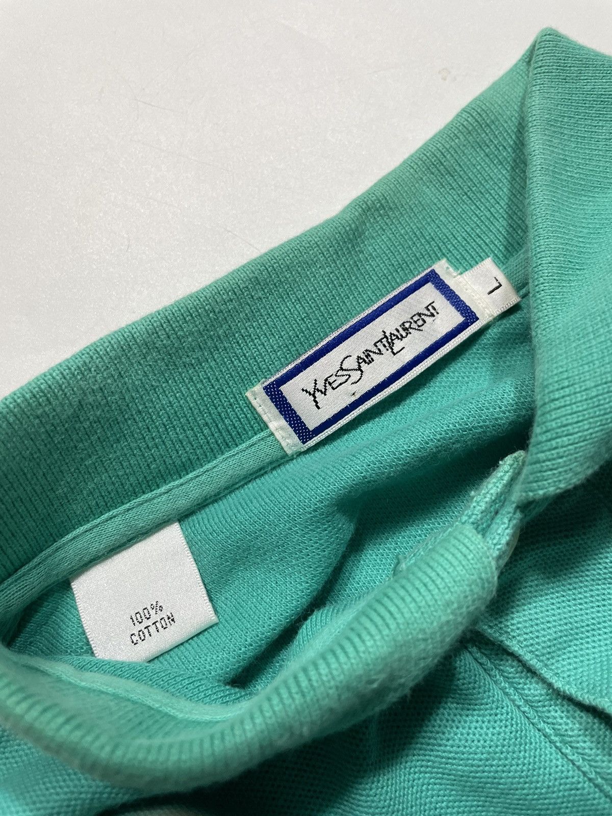 Yves Saint Laurent Vintage Ysl Yves Saint Laurent pique 90s embroidery Size US L / EU 52-54 / 3 - 6 Thumbnail