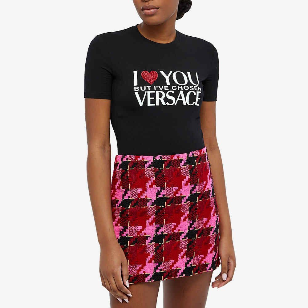 Versace o1y0226 Logo Crewneck T-Shirt in Black Size M / US 6-8 / IT 42-44 - 3 Thumbnail