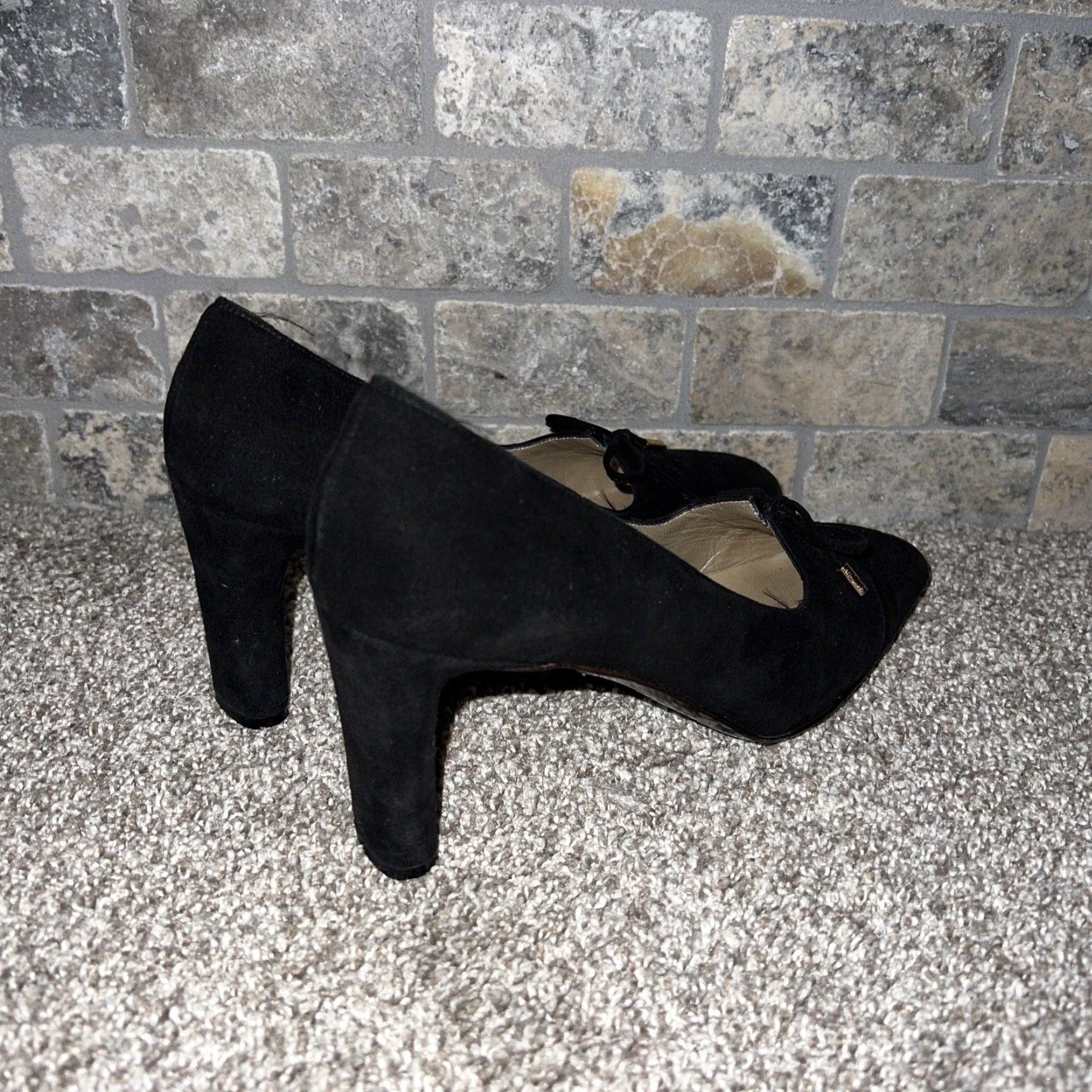 Vintage St John High Heels Womens Black Italy Made 6.5 US Size Size US 7 / IT 37 - 2 Thumbnail