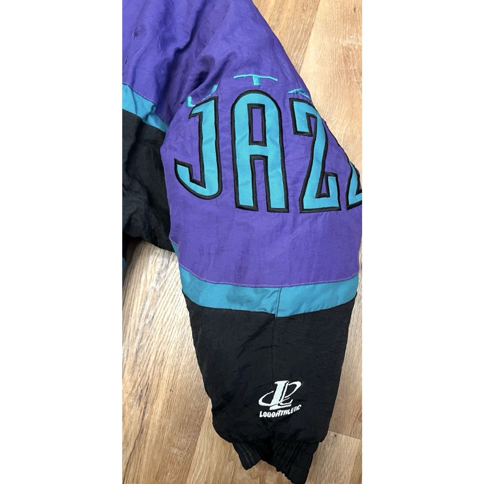Logo Athletic VINTAGE Logo Athletic NBA Utah Jazz Puffer Zip Up Jacket Men's XL Purple Size US XL / EU 56 / 4 - 3 Thumbnail
