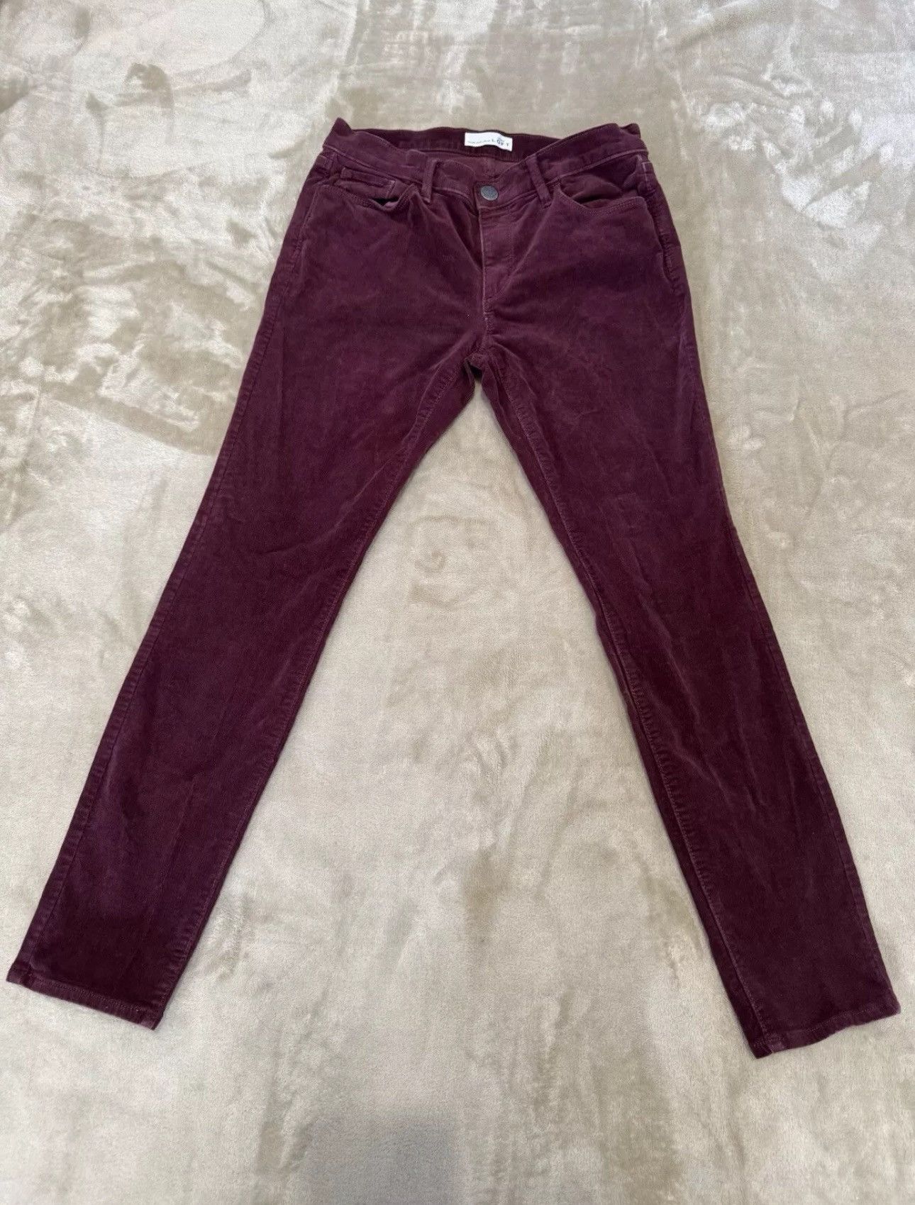 Loft AnnTaylorLoft Women’sCorduroyPants 29/8Curvy Skinny Burgundy Size 29" - 1 Thumbnail