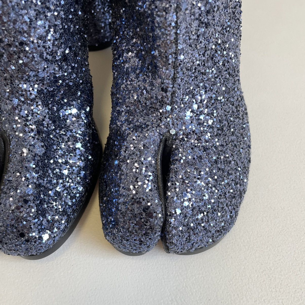 Maison Margiela Metallic Blue Glitter Tabi Boots Size US 6 / IT 36 - 10 Thumbnail