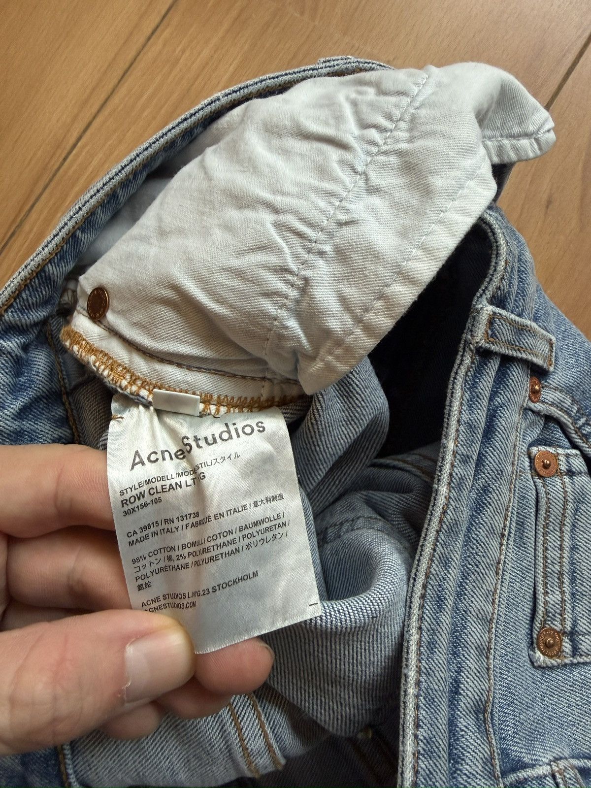 Acne Studios Acne studios blue pants jeans Size US 27 - 7 Thumbnail