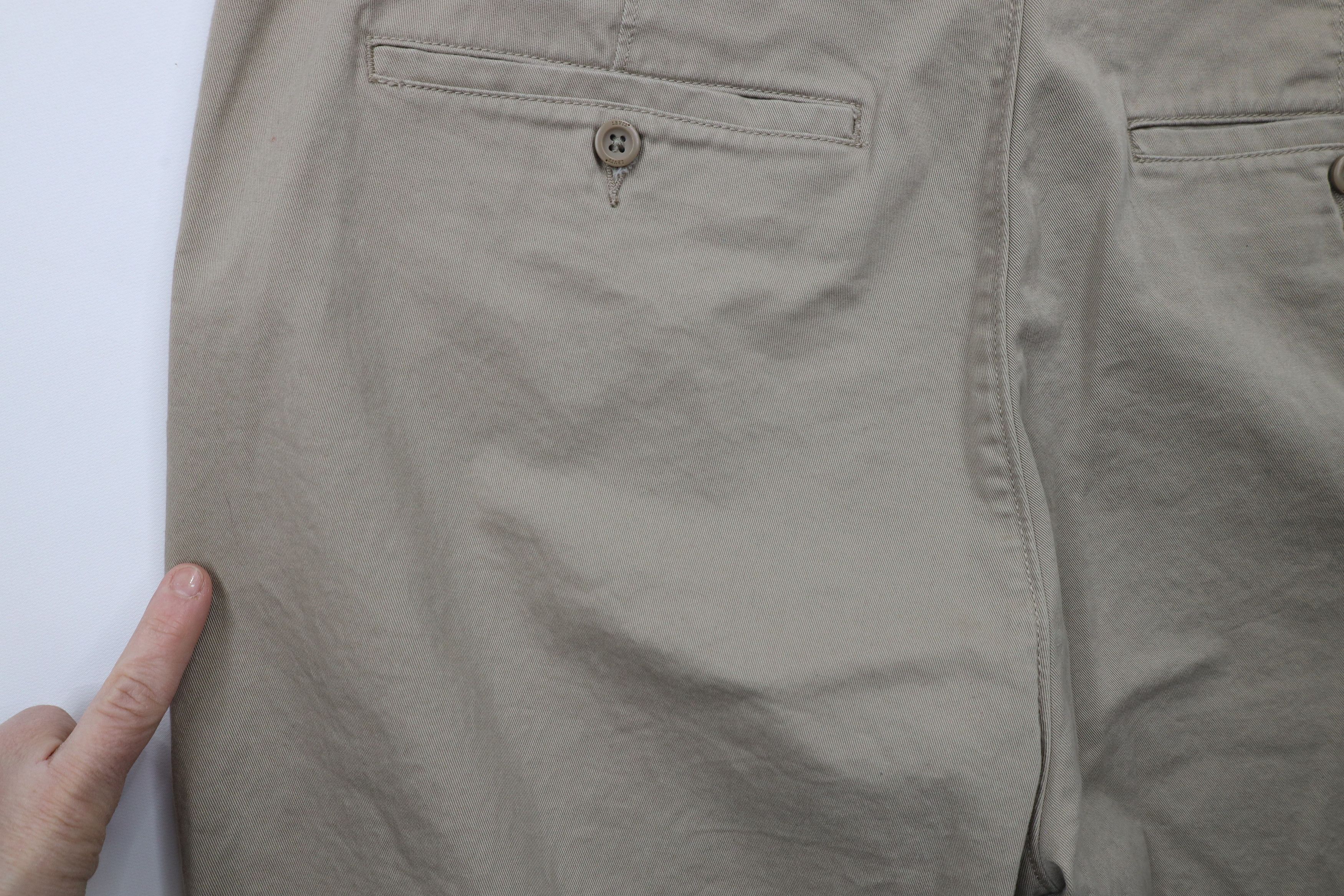 Levi's × Vintage Vintage Y2K Levis Wide Leg Chino Pants Trousers Beige Size US 40 / EU 56 - 14 Thumbnail