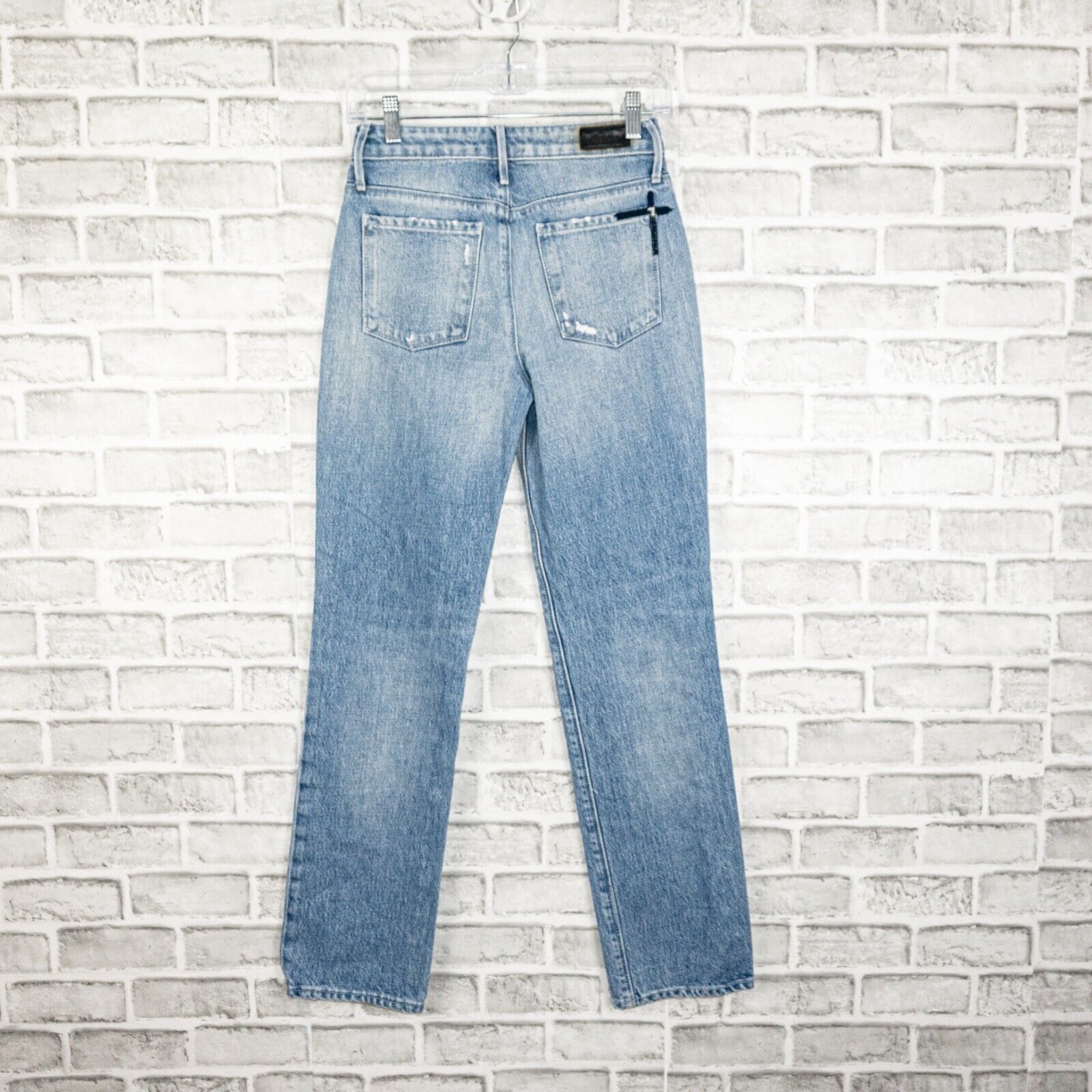 Rta RtA Straight Leg Denim Jeans Distressed Ripped light wash Size 23" - 3 Thumbnail