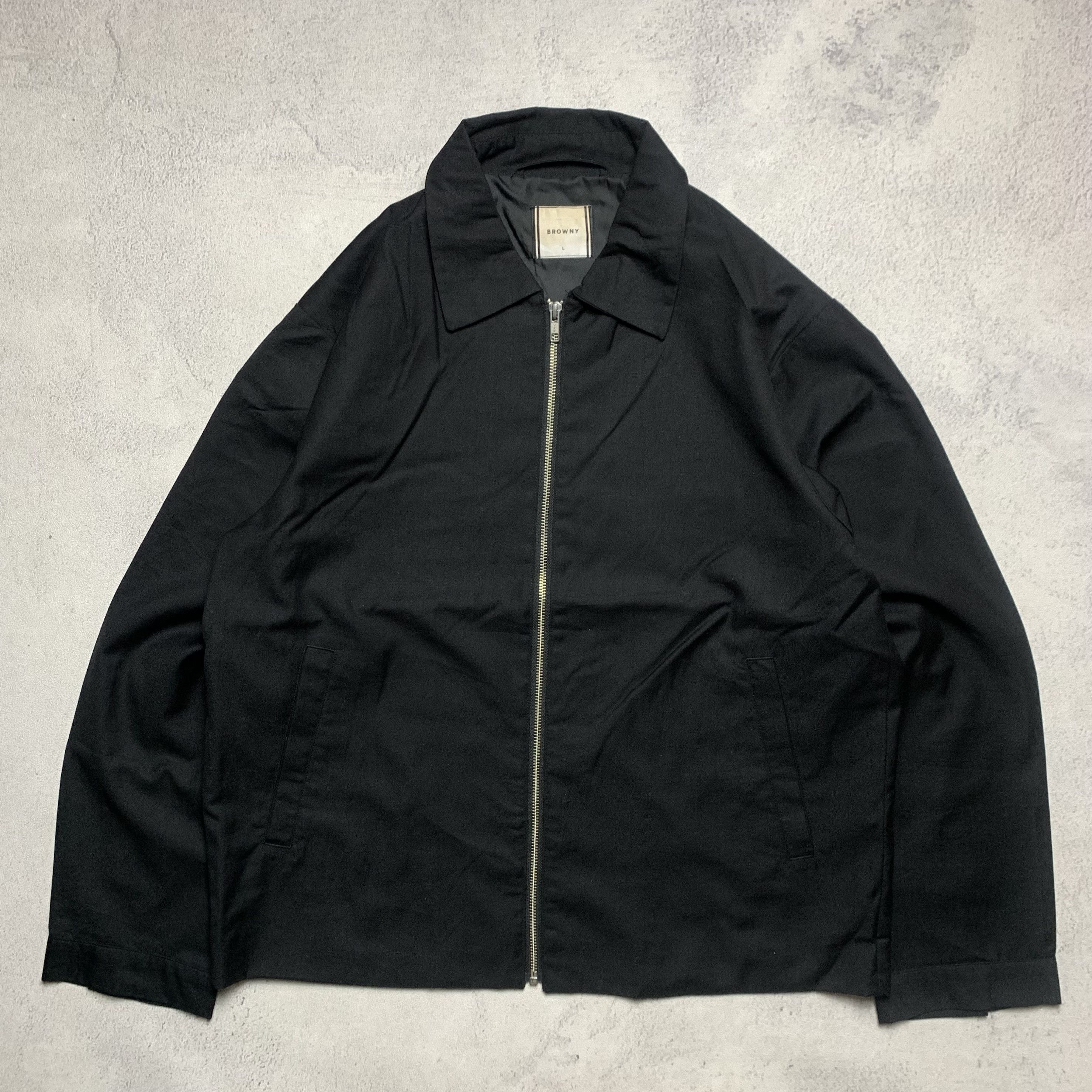 Japanese Brand Browny Black Casual Jacket Zip Up Size US L / EU 52-54 / 3 - 1 Thumbnail