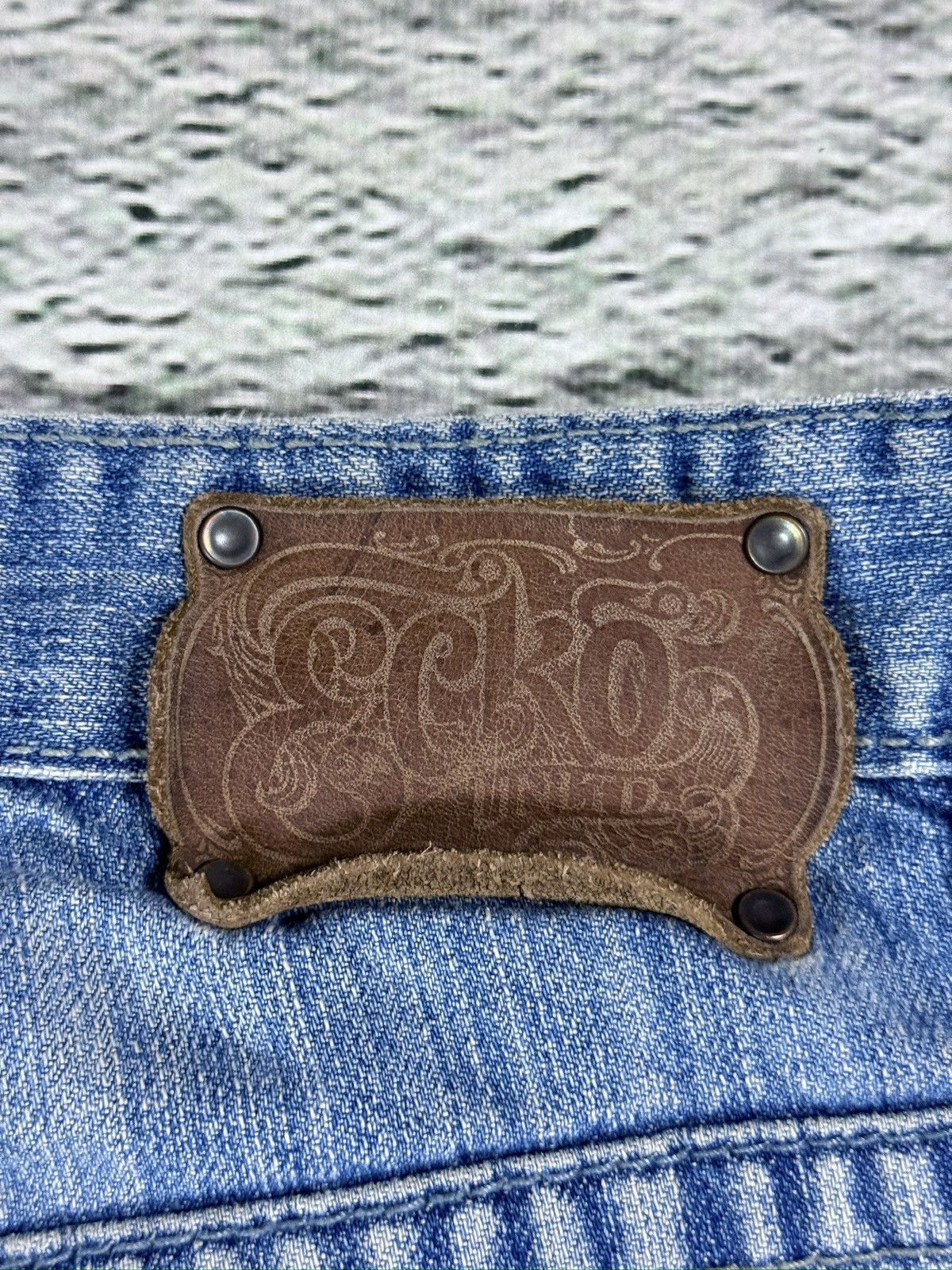 Ecko Unltd. Ecko Vitage jeans denim baggy pants Y2K print Size US 31 - 6 Thumbnail