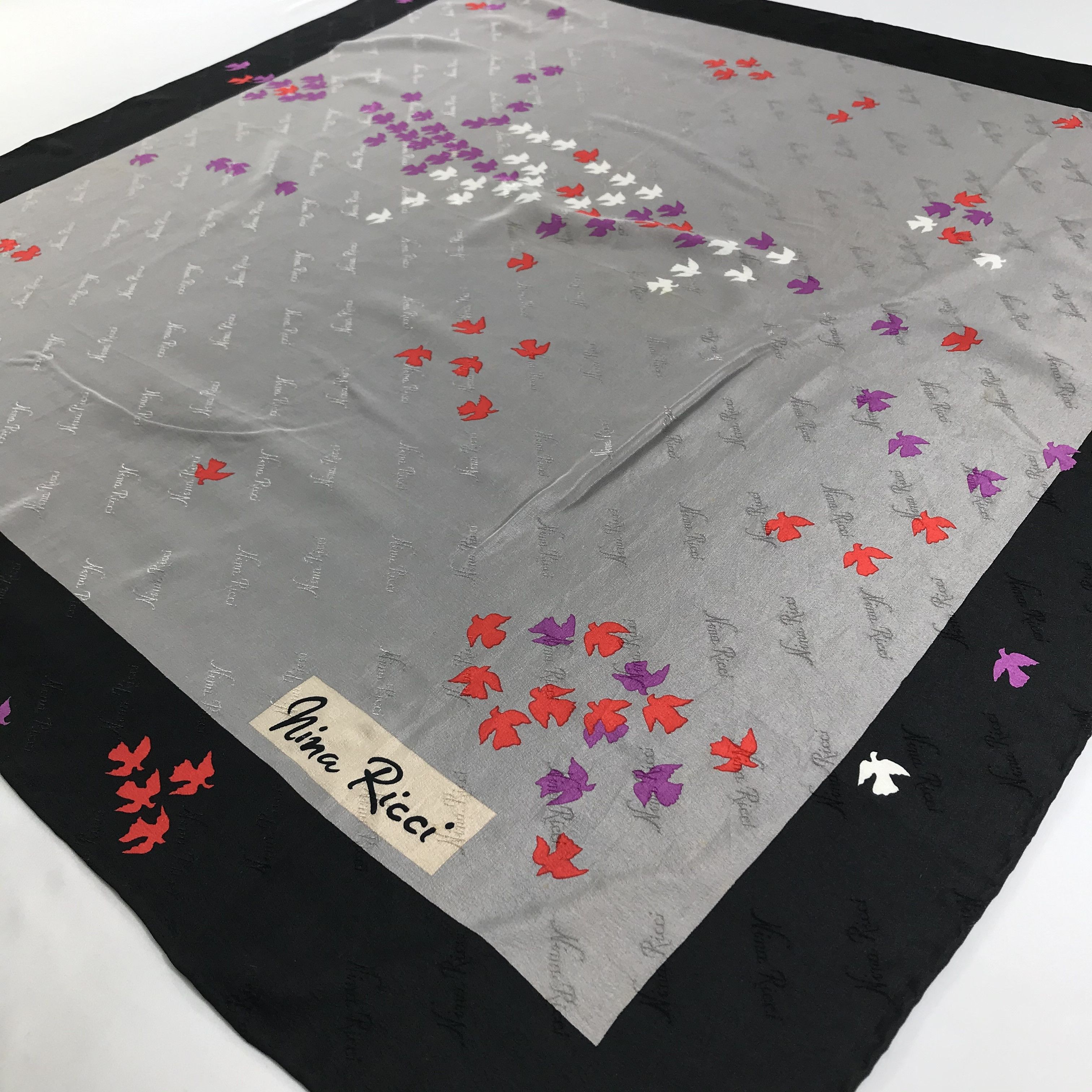 Nina Ricci Vintage Nina Ricci Silk Scarf Size ONE SIZE - 3 Thumbnail