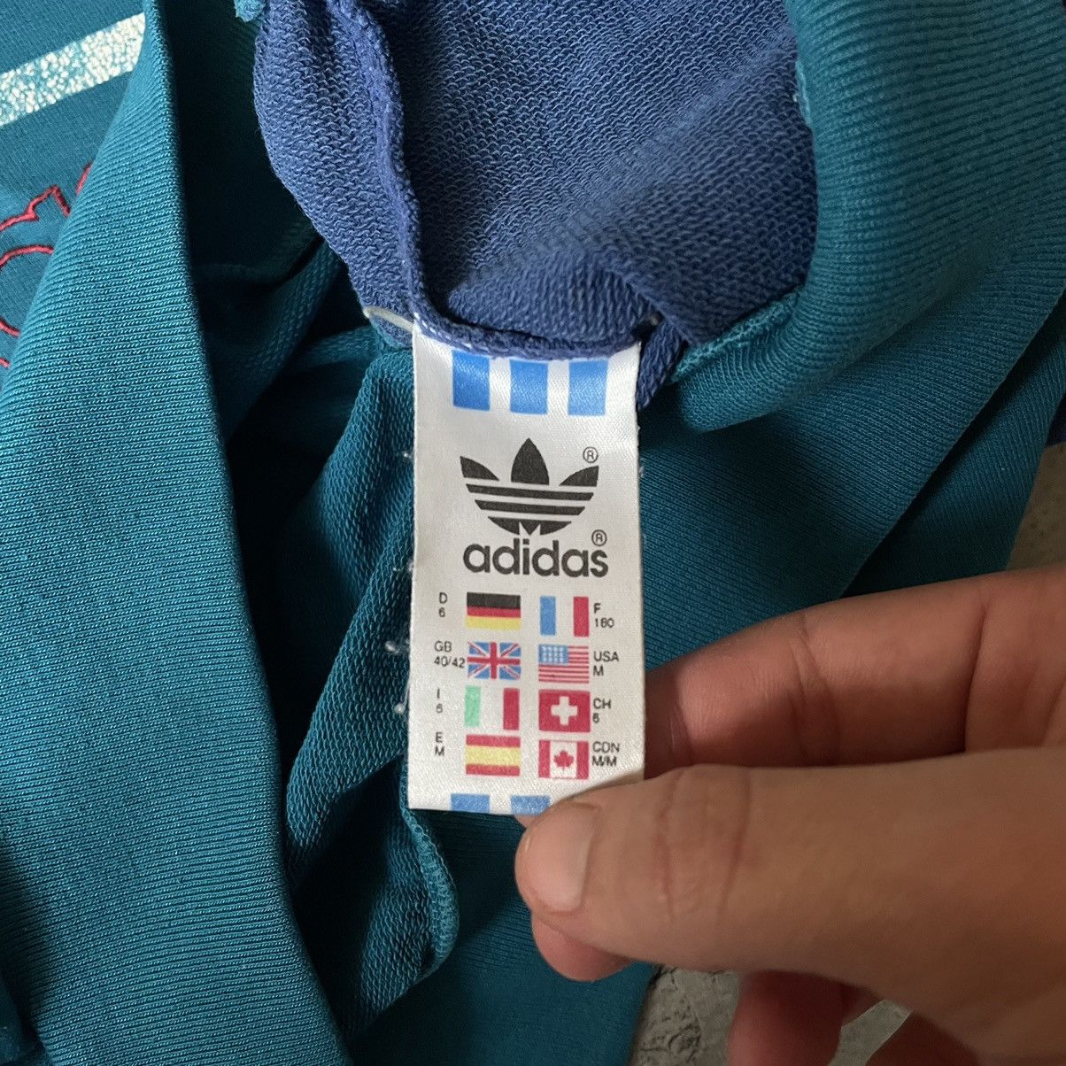 Adidas × Vintage Vintage 90s Adidas Sweatshirt Boxy Fit 3 Striped Size US M / EU 48-50 / 2 - 4 Thumbnail