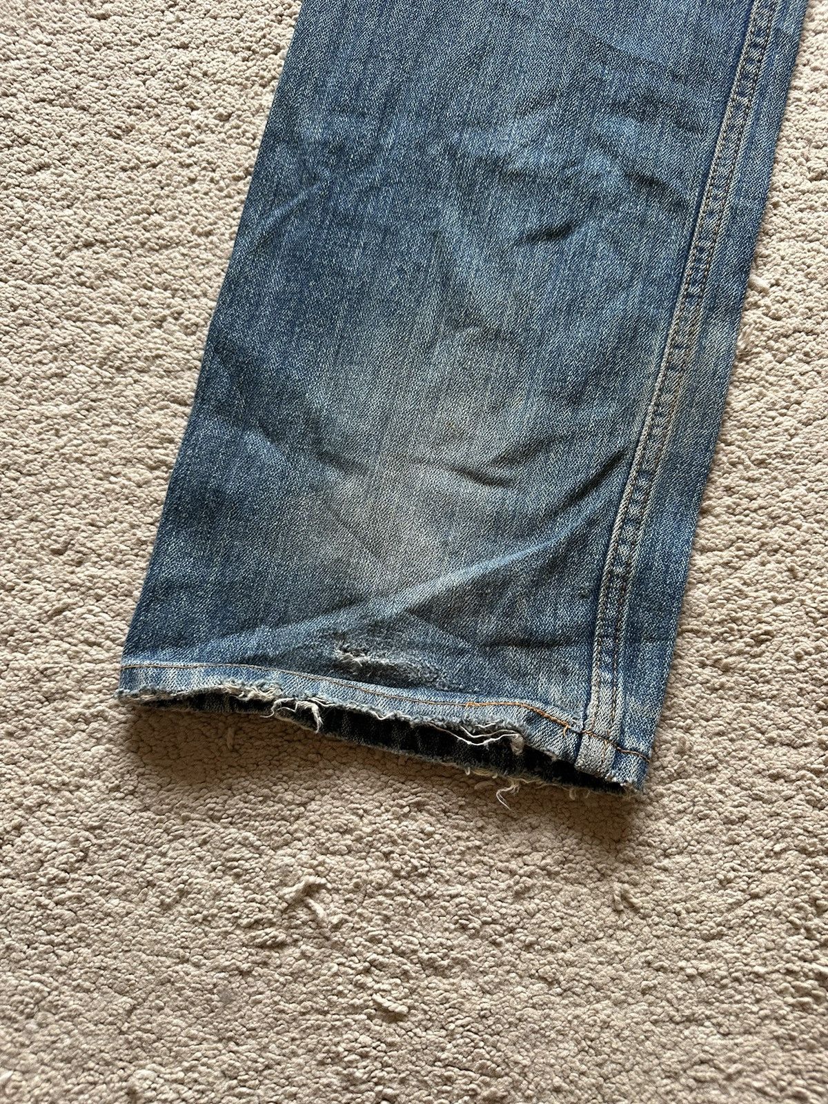 Japanese Brand 1990s Nylus Crew Design Work Distressed Jeans Size US 34 / EU 50 - 10 Thumbnail