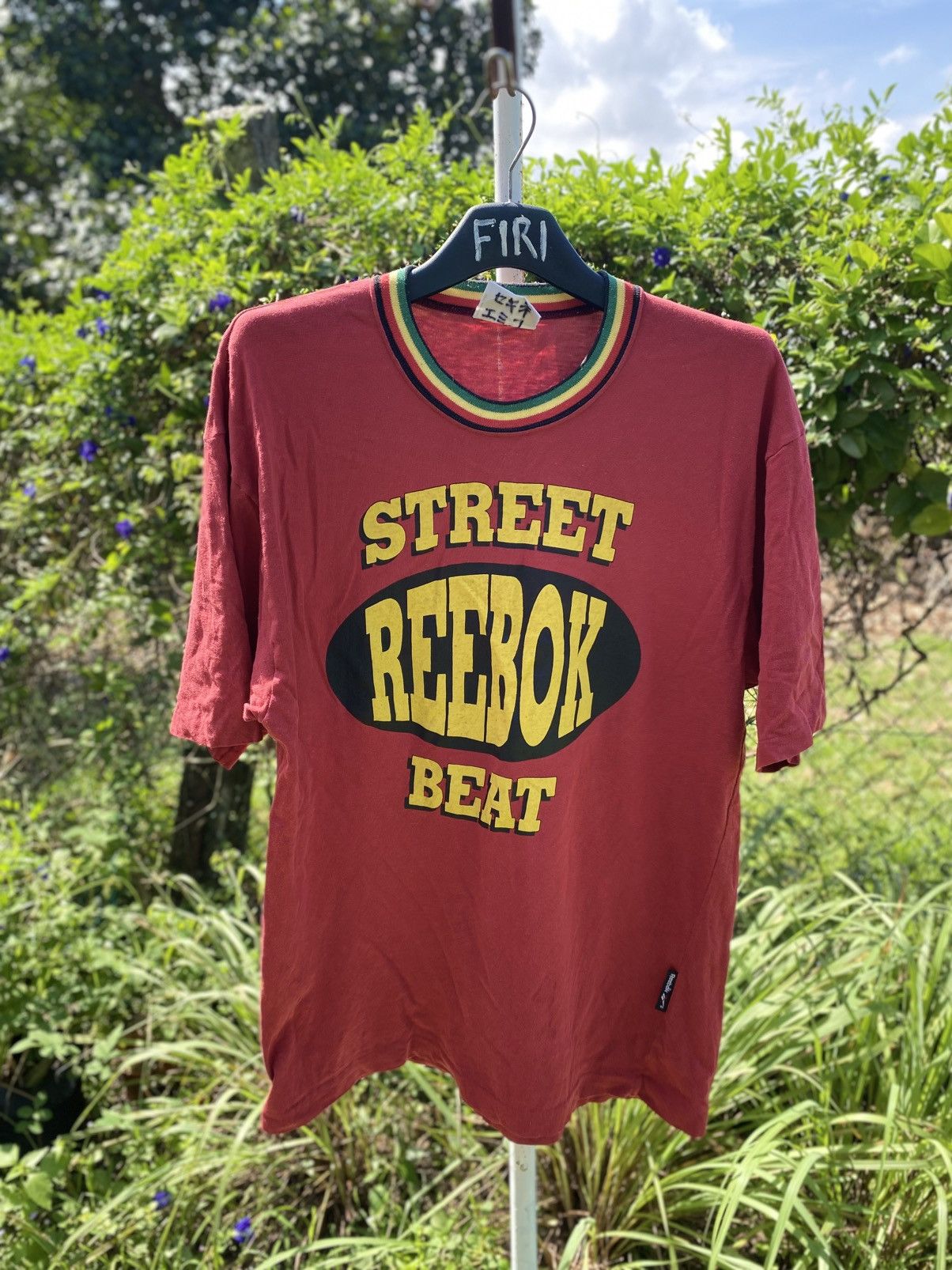 Reebok Very Rare Reebok Street Beat Rasta Collar T-Shirt Size US M / EU 48-50 / 2 - 1 Thumbnail