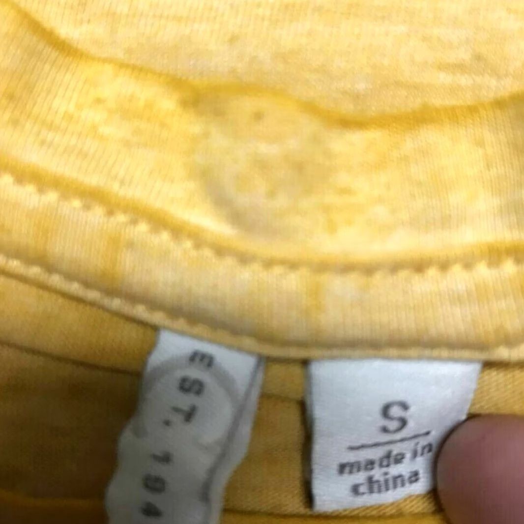 Vintage VINTAGE C Est. 1946 T-Shirt Womens S Yellow Enjoy The Journey Graphic Crew Neck Ruched Size S / US 4 / IT 40 - 7 Thumbnail