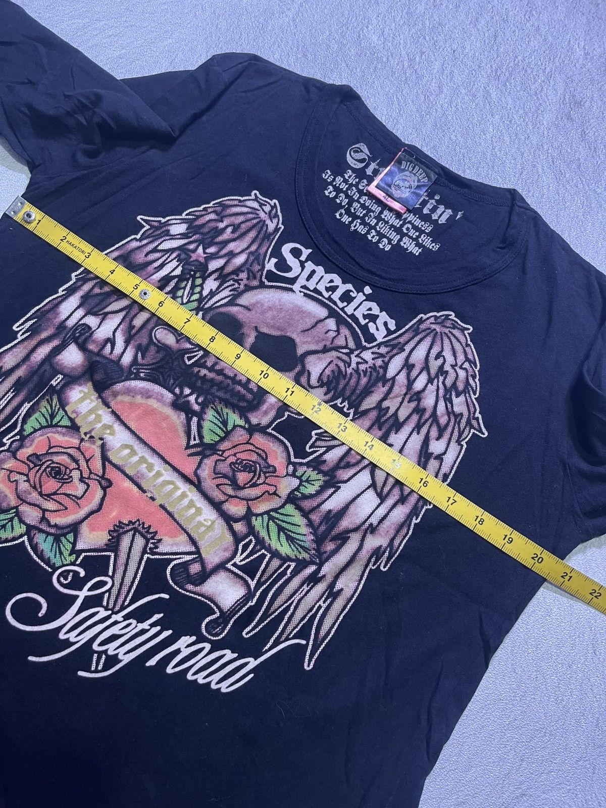 Japanese Brand Y2K DIG DEEP long sleeve tshirt big skull print motif Size US M / EU 48-50 / 2 - 11 Thumbnail