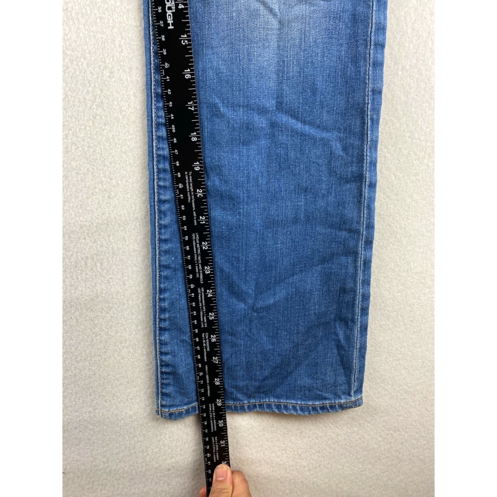 Denime BIG STAR Jeans Womens 28 Bootcut Jeans Low-Rise Denim Distressed Blue 5-Pocket Regular Stretch Womens Size 28" / US 6 / IT 42 - 5 Thumbnail