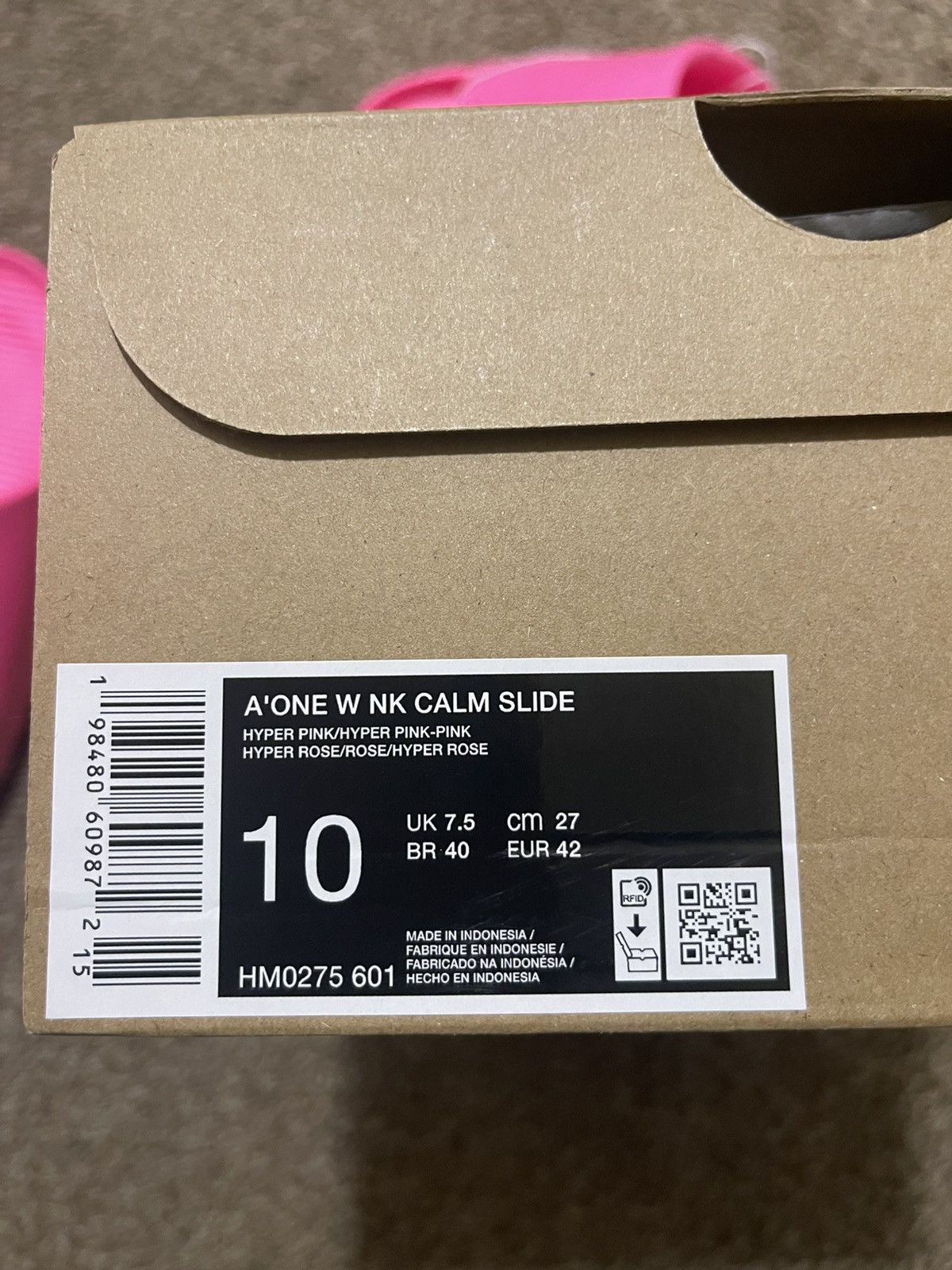 Nike *New* Nike A'ja Wilson A'One Calm Slide - Hyper Pink Size US 10 / IT 40 - 8 Thumbnail