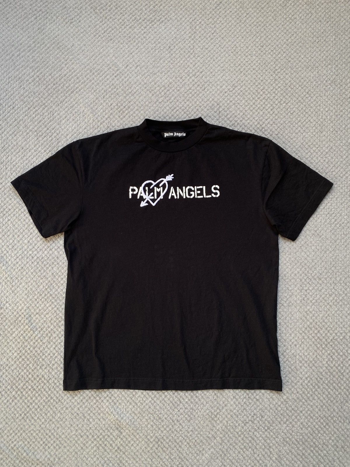 Palm Angels Palm Angels Pierced Heart T-Shirt Size US XXL / EU 58 / 5 - 1 Thumbnail
