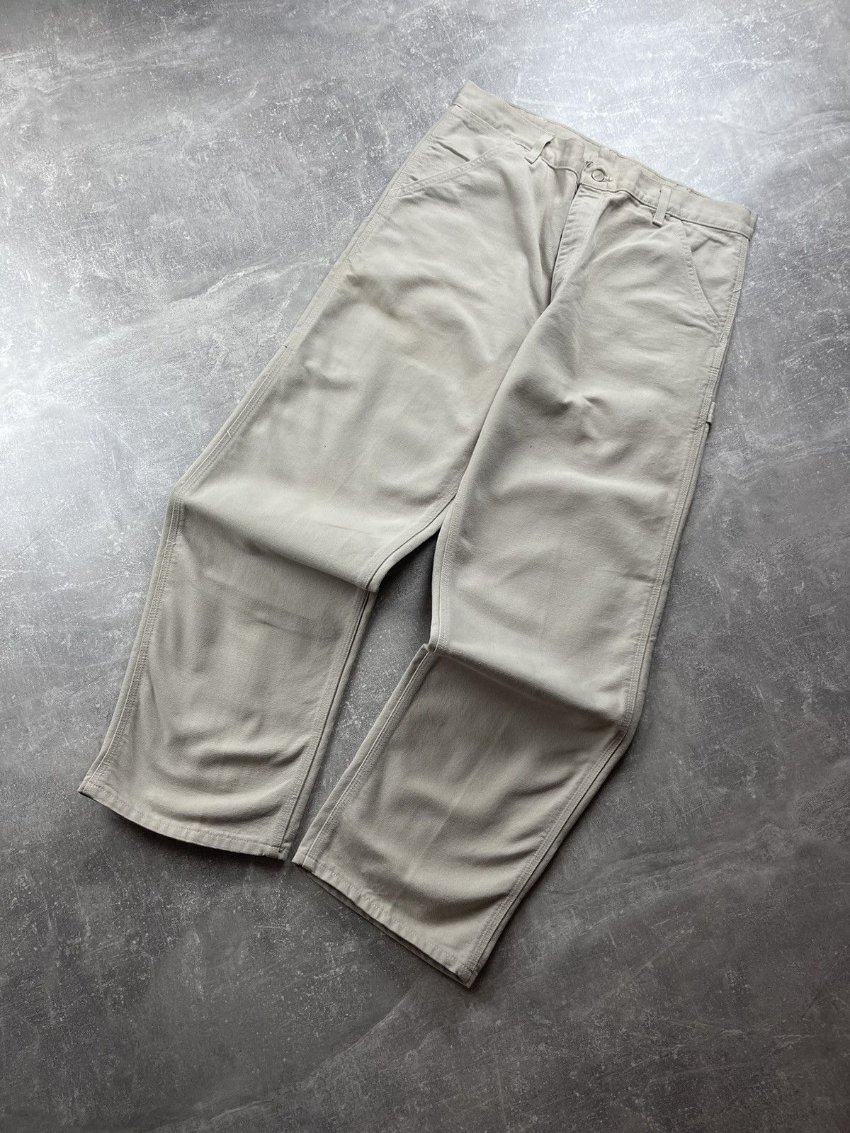 Carhartt Carhartt Vintage United Garment USA Canvas Pants Beige Size US 36 / EU 52 - 4 Thumbnail
